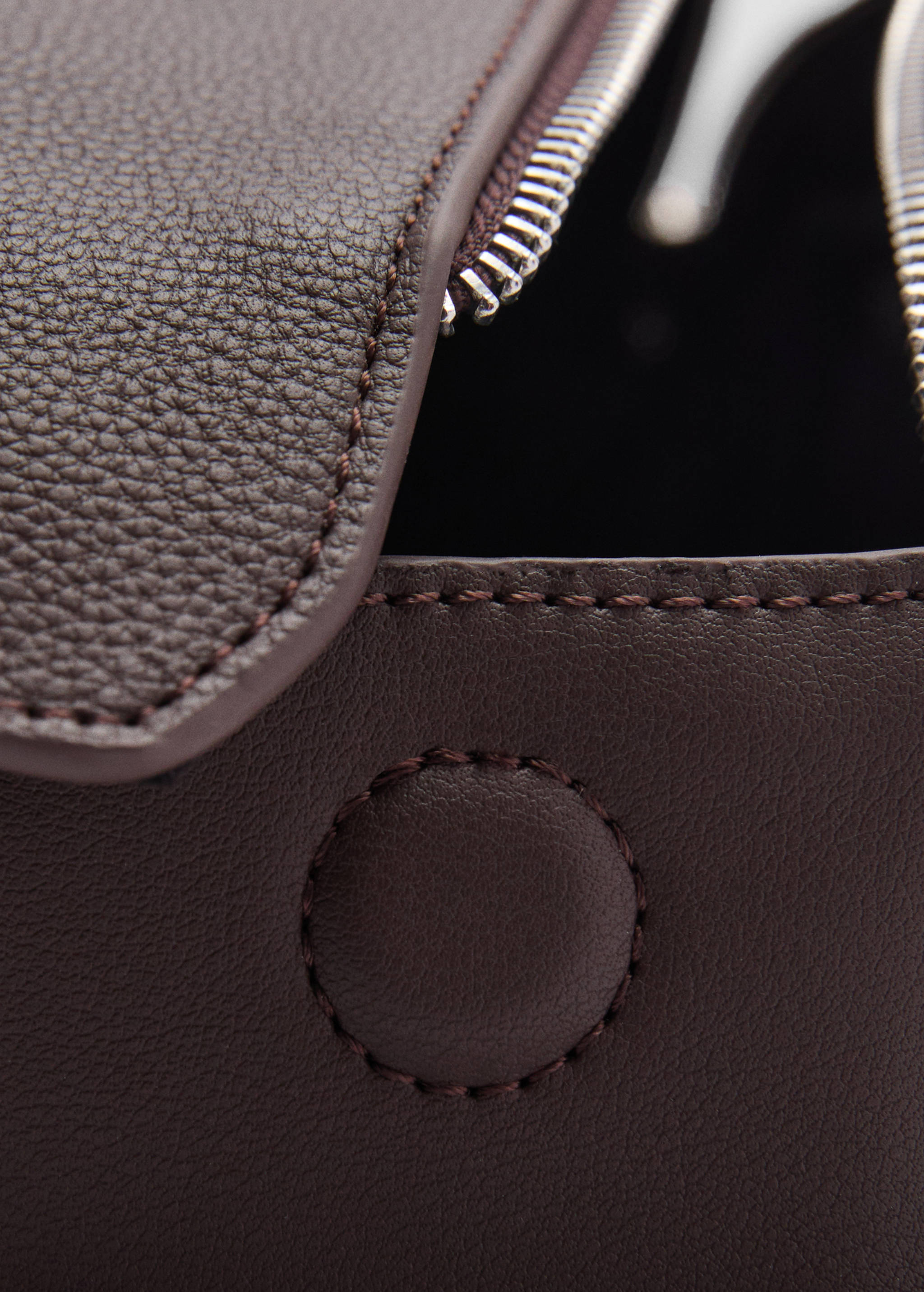 Trousse cuir foulé zip - Détail de l'article 2