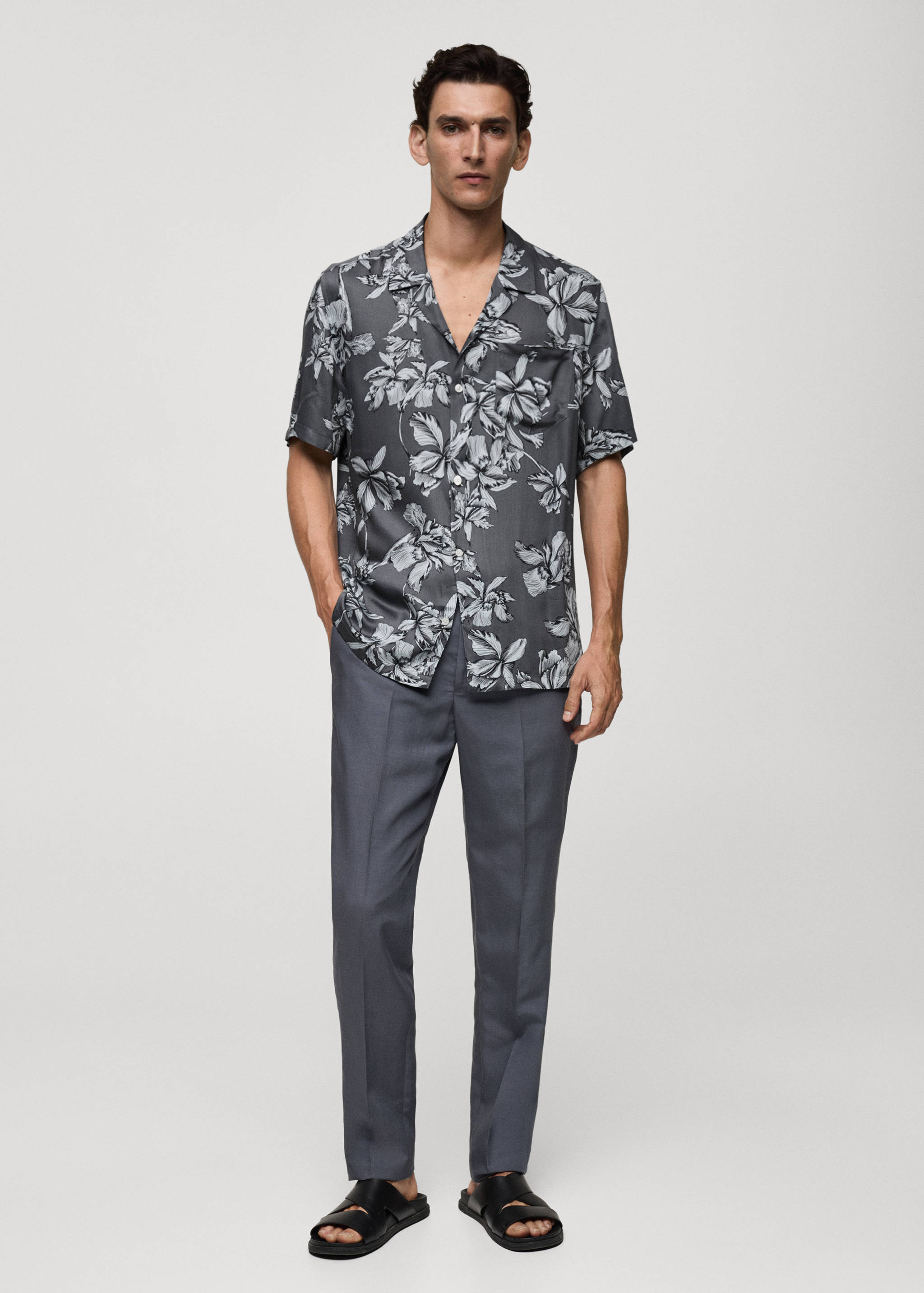 Camisa regular fit estampado hawaiano - Plano general