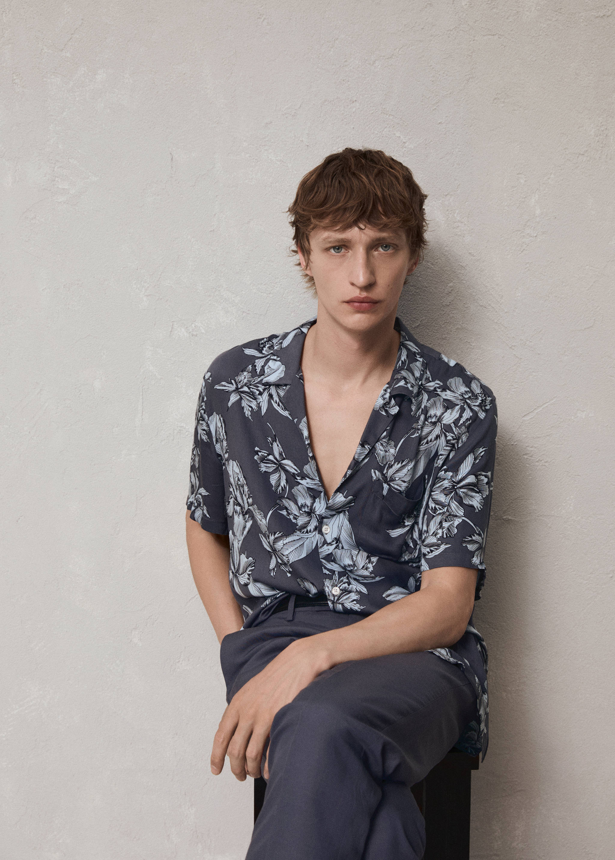 Regular-fit Hawaiian-print shirt - Details of the article 3