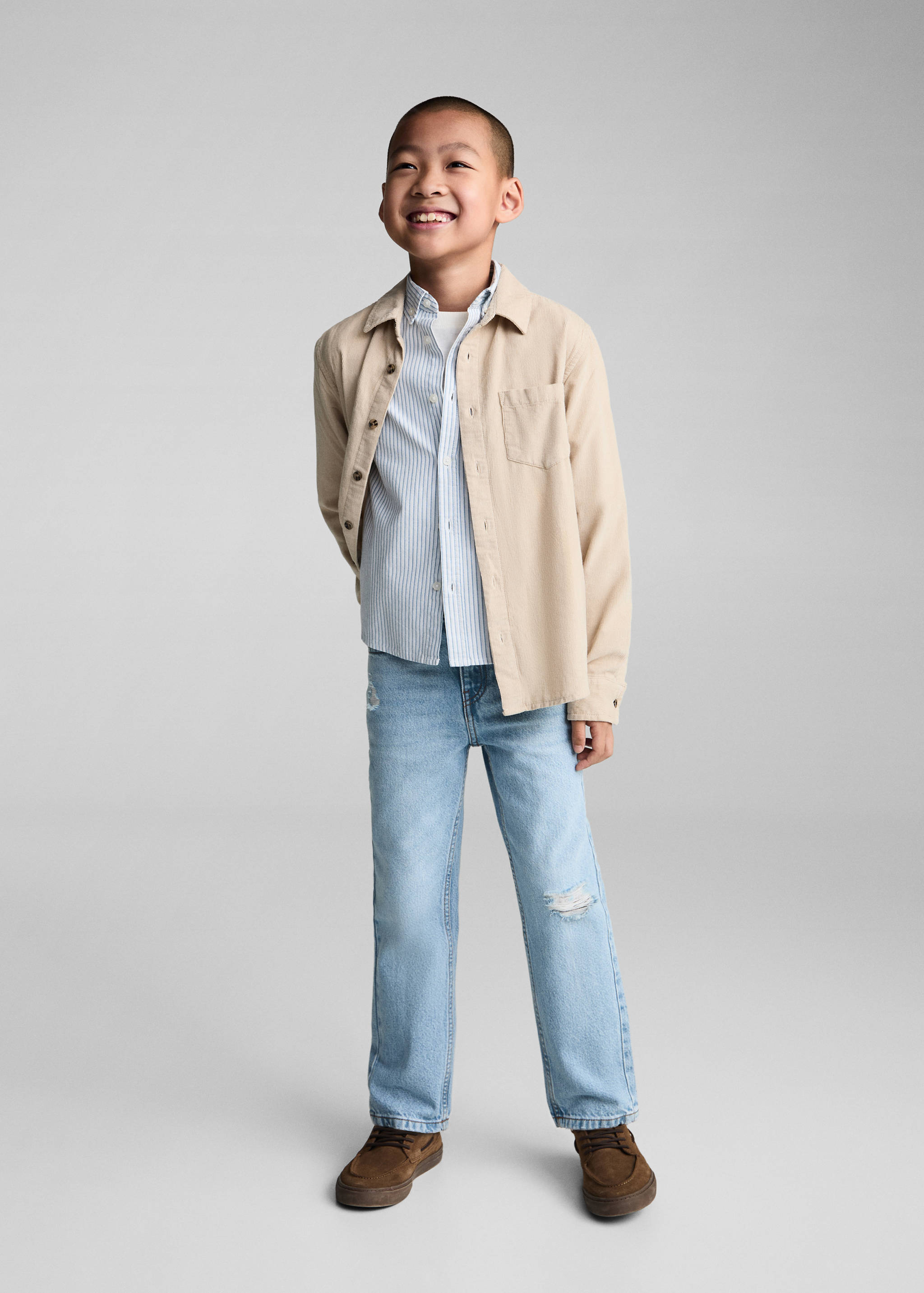 Dad decorative ripped jeans - General plane