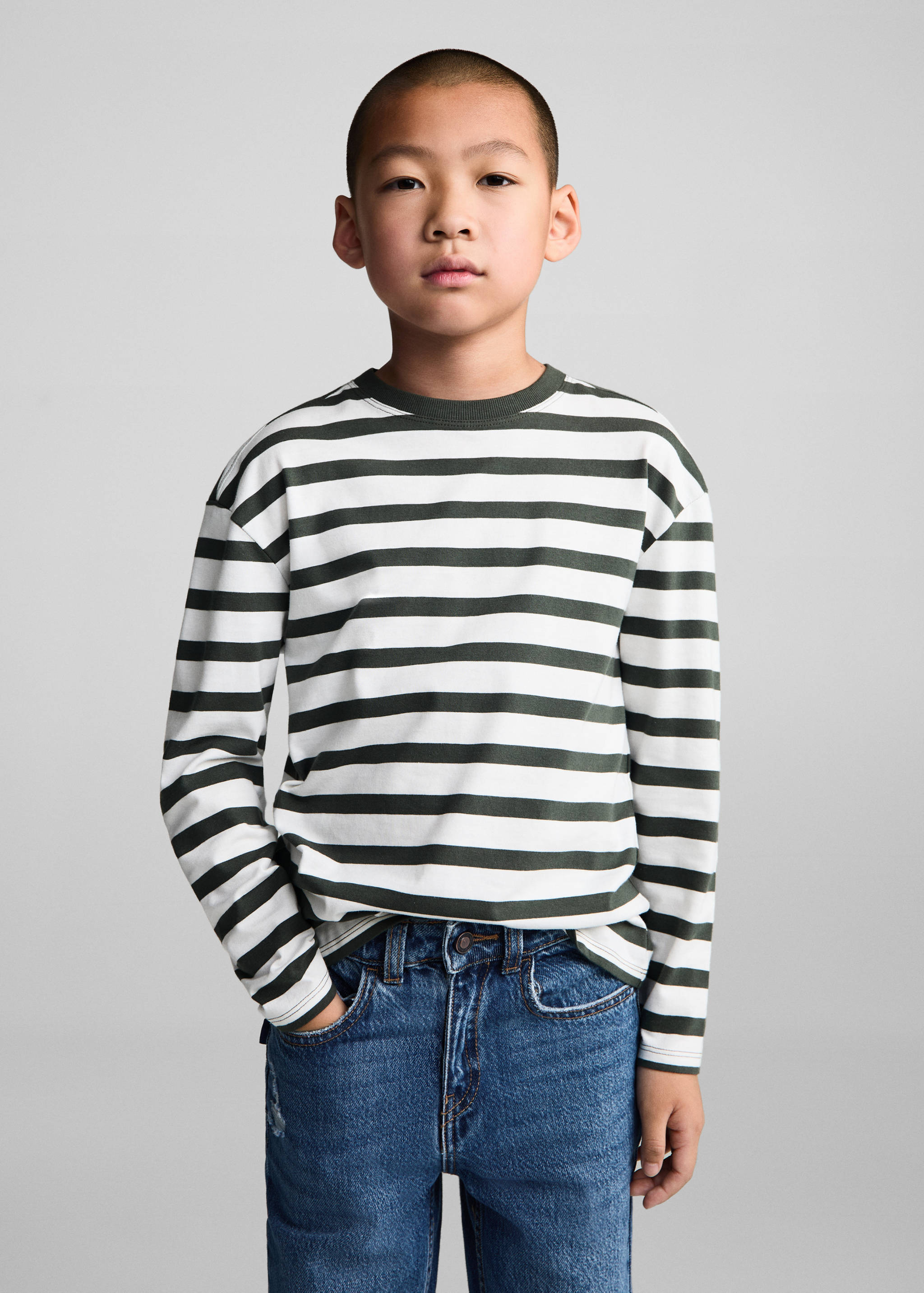 Dad decorative ripped jeans - Medium plane