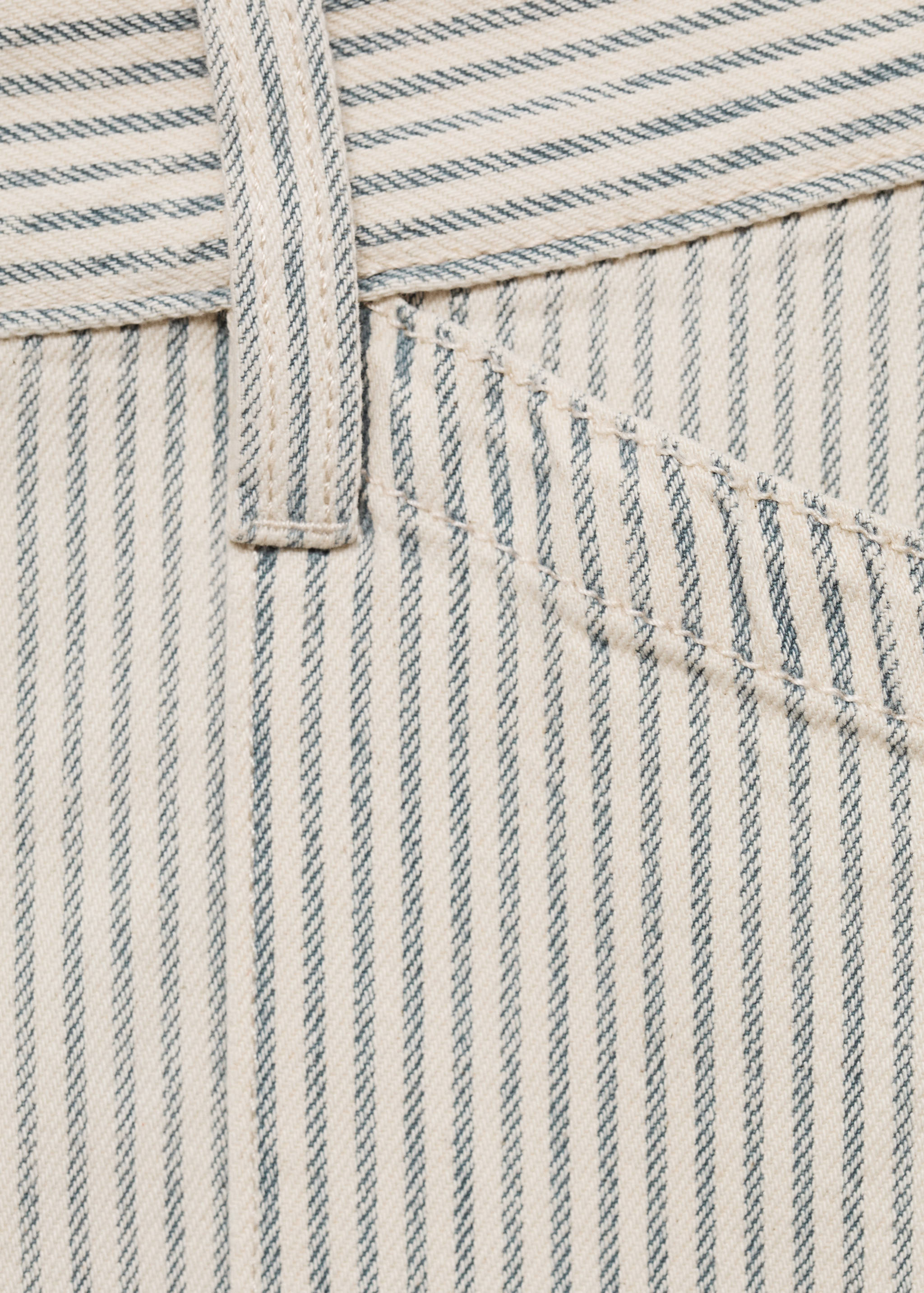 Striped wide leg jeans - Details of the article 8