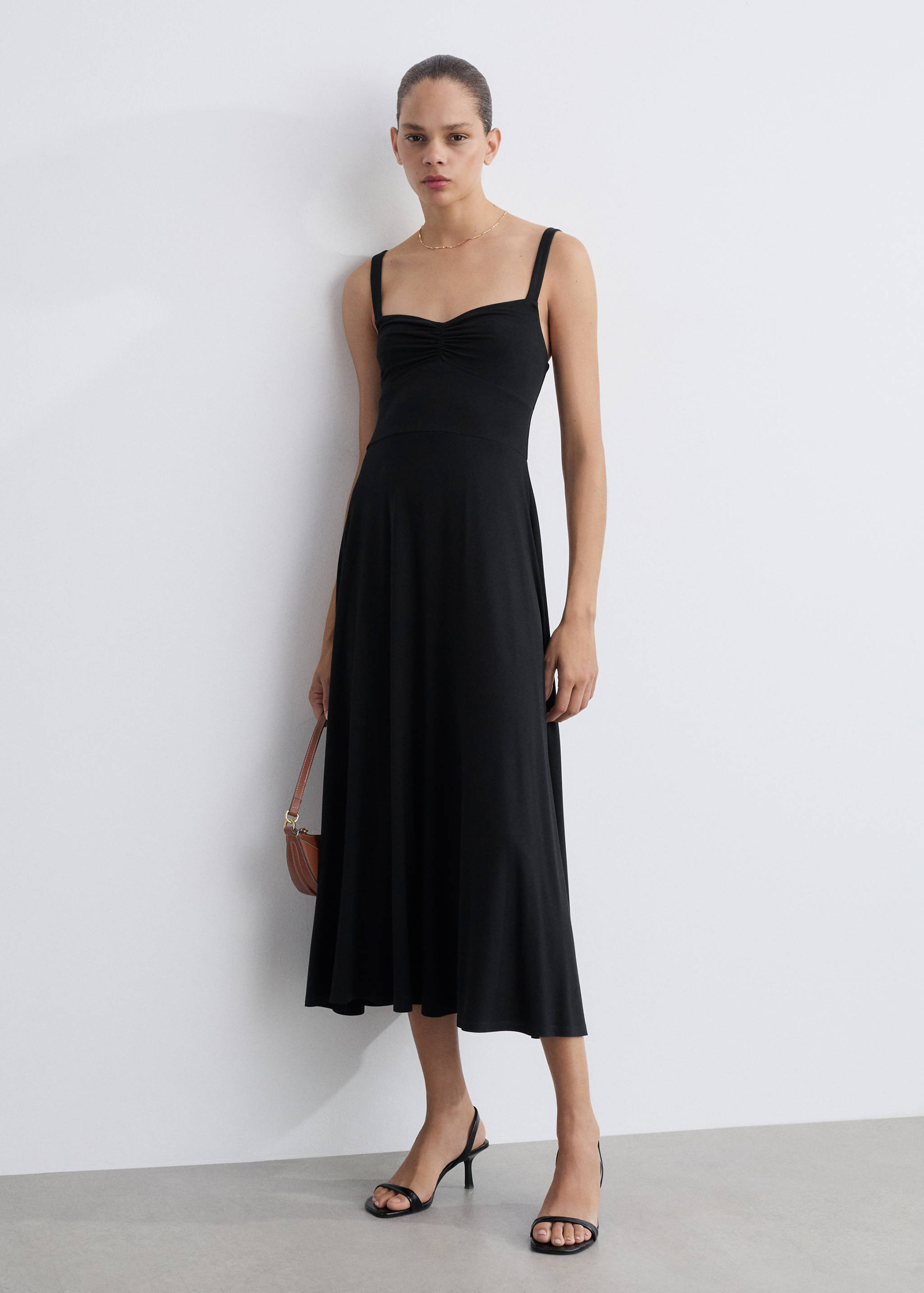 Strapless flared dress - General plane