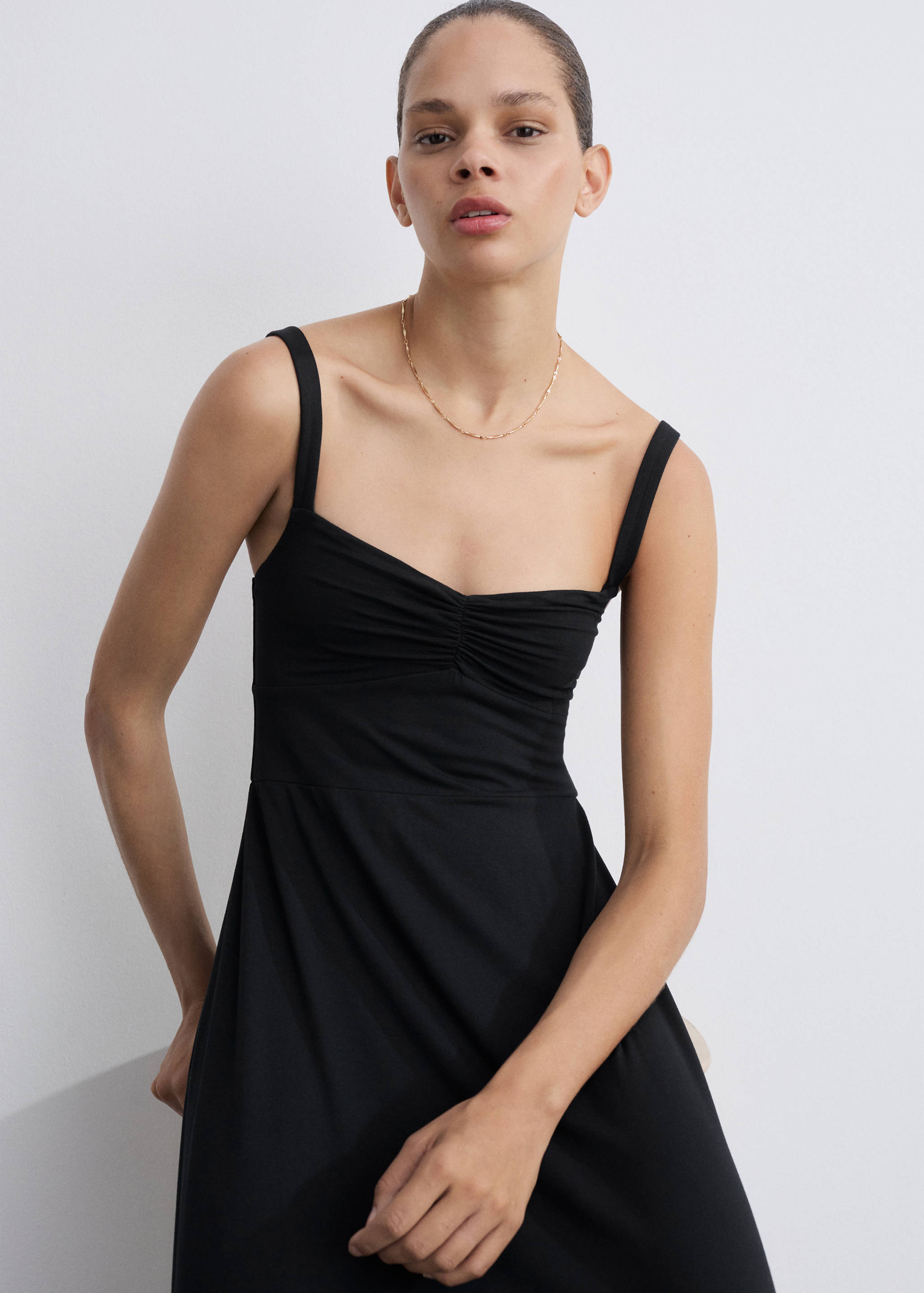 Strapless flared dress - Medium plane