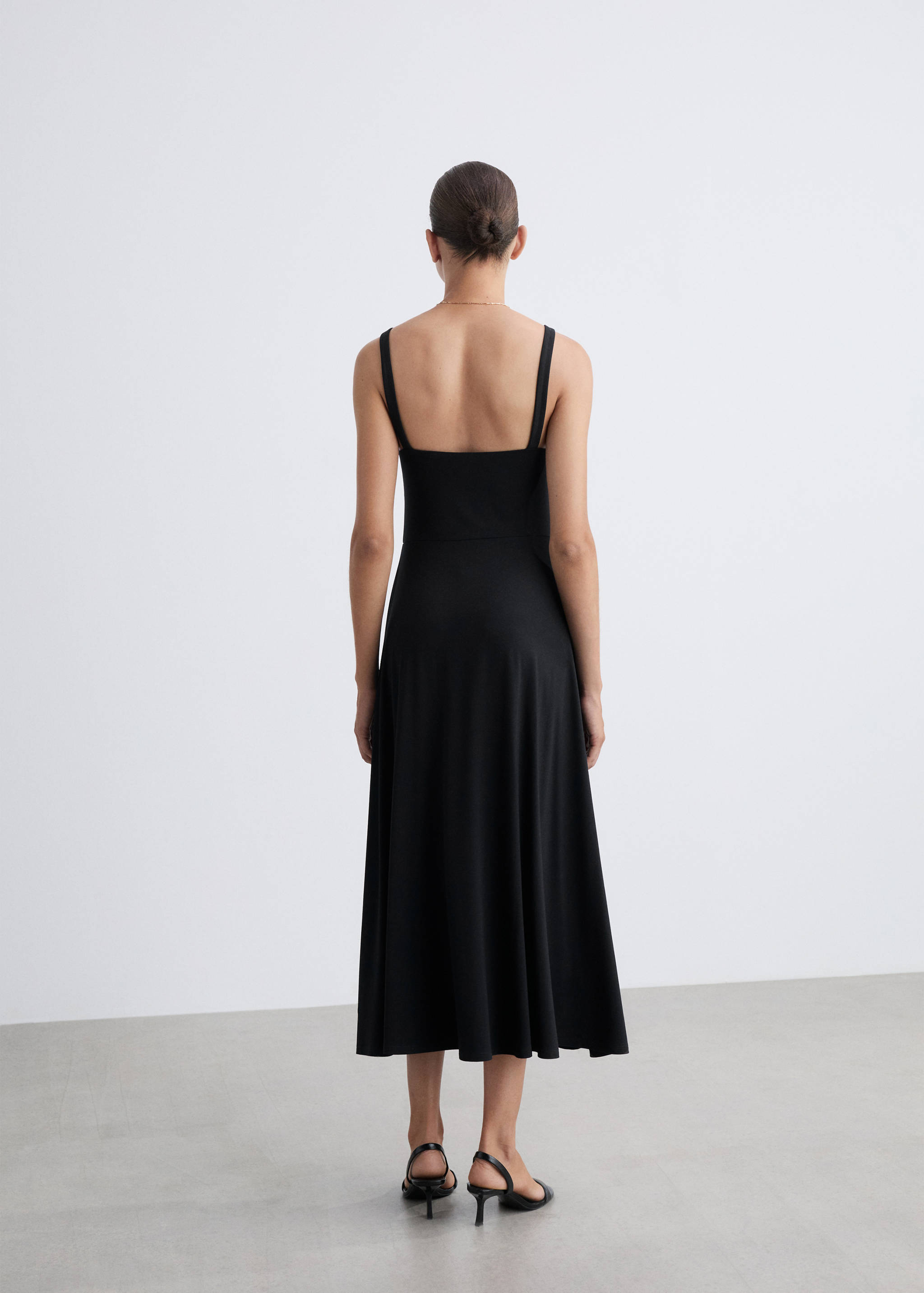 Strapless flared dress - Reverse of the article