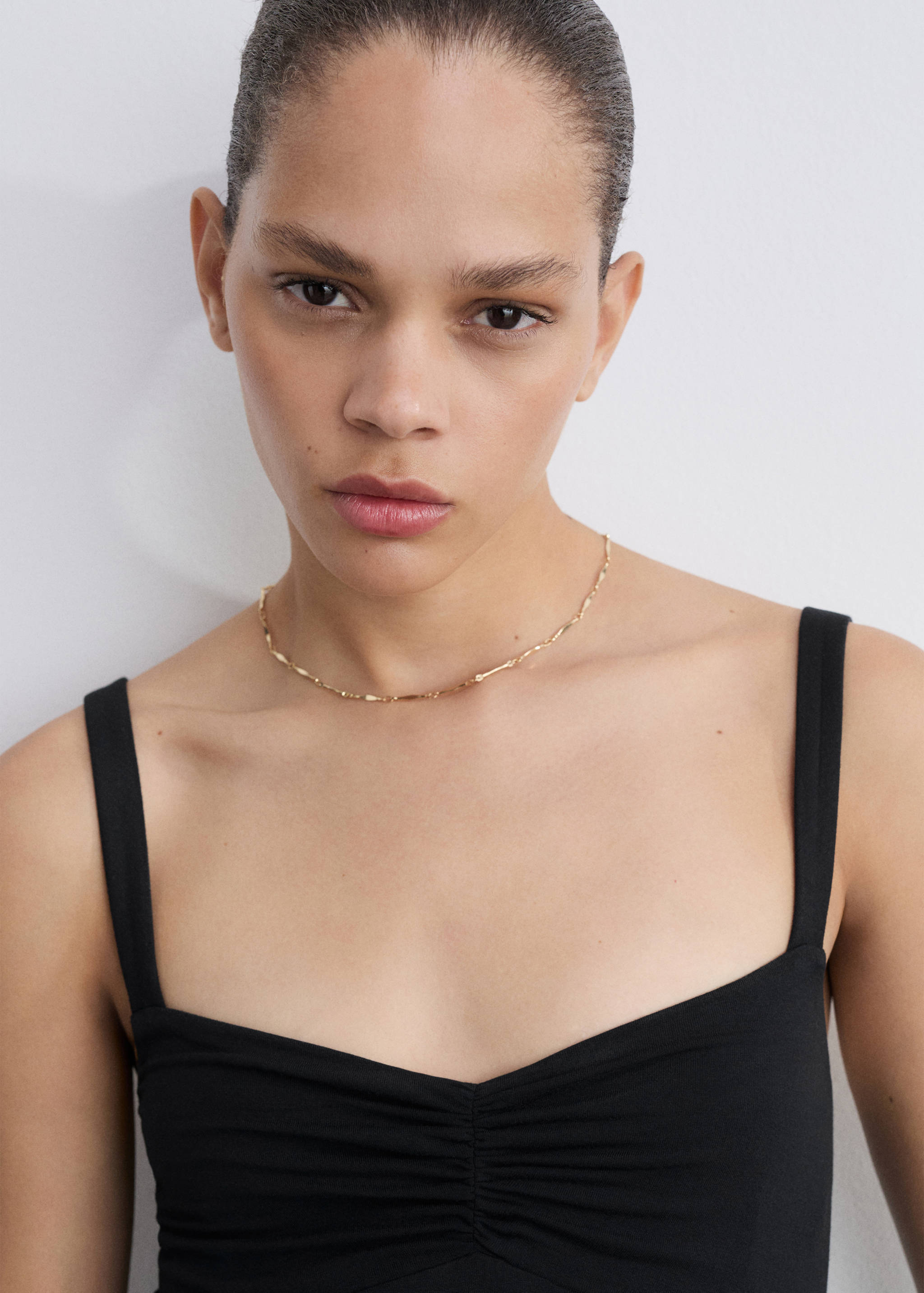 Strapless flared dress - Details of the article 1