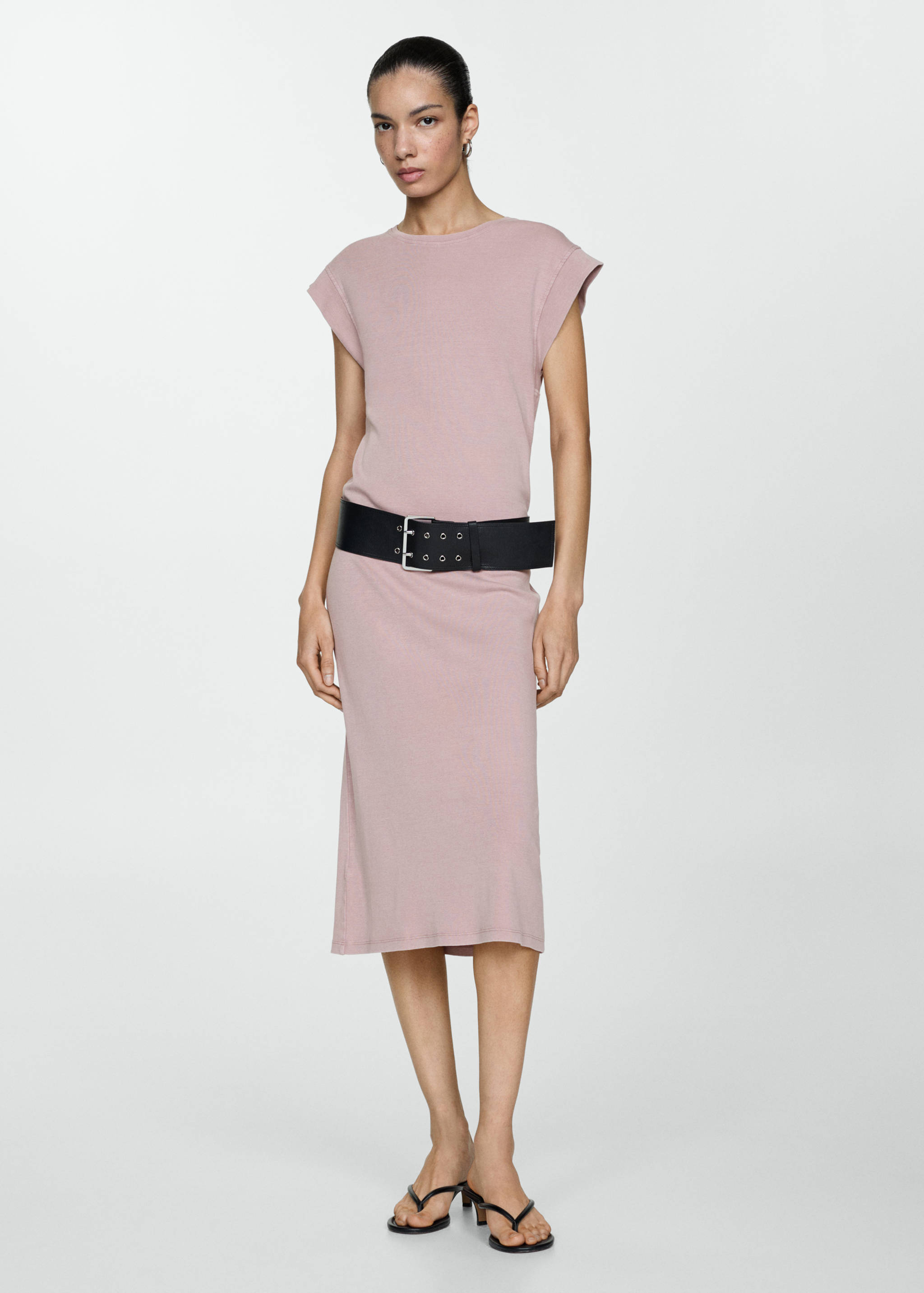 Sukienka bawełniana midi - Plan ogólny