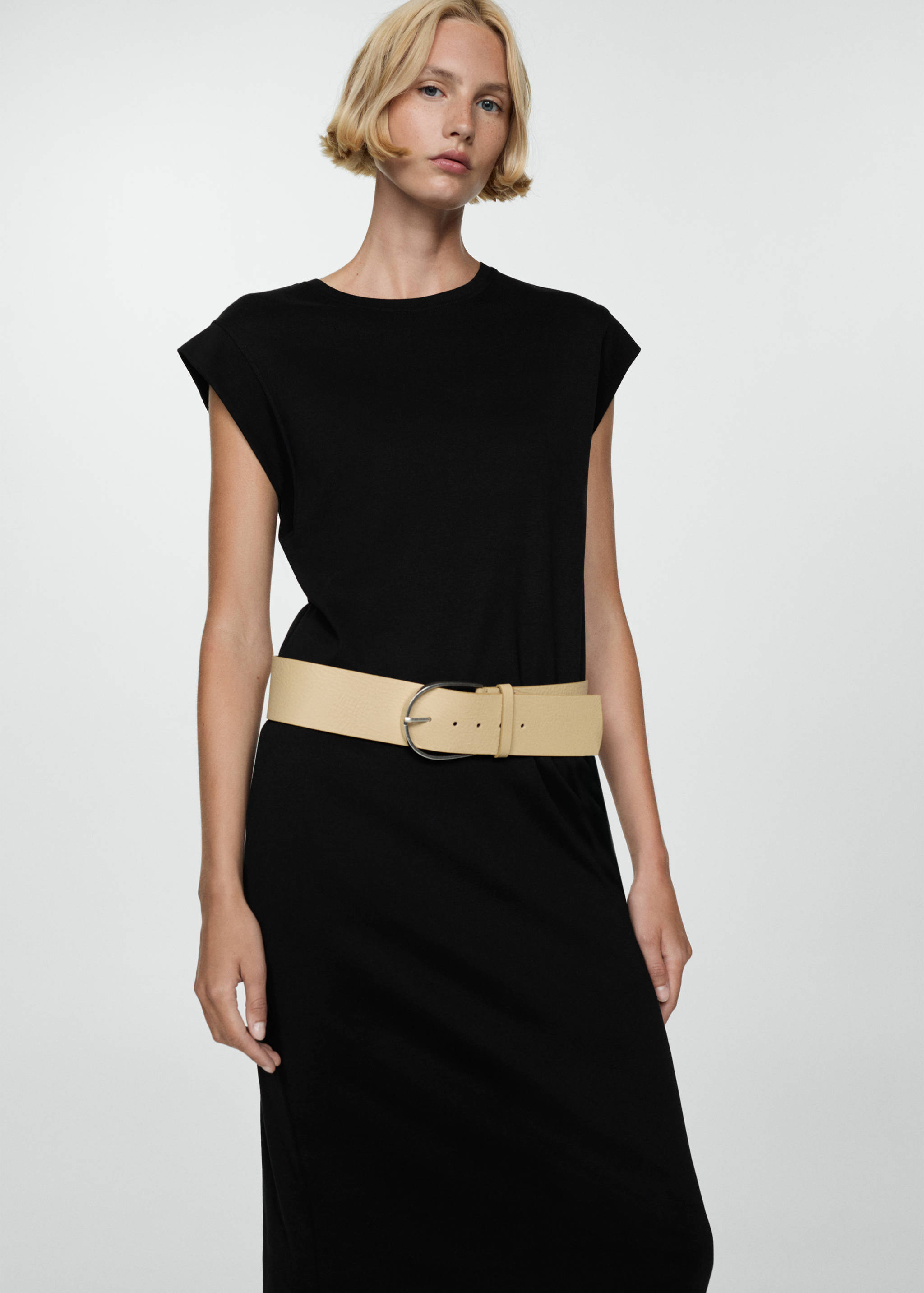 Vestido midi algodón - Plano medio