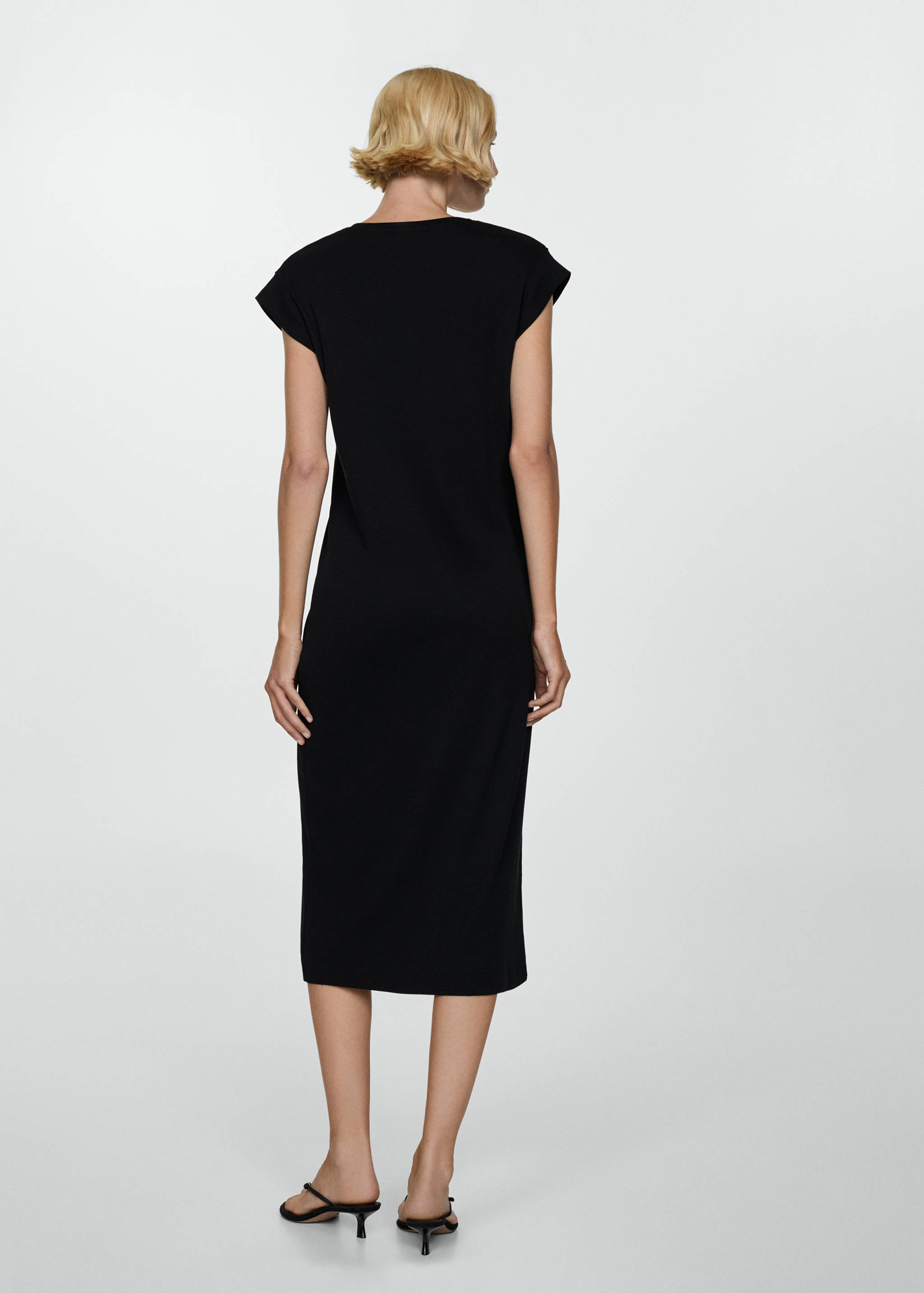 Vestido midi algodón - Reverso del artículo