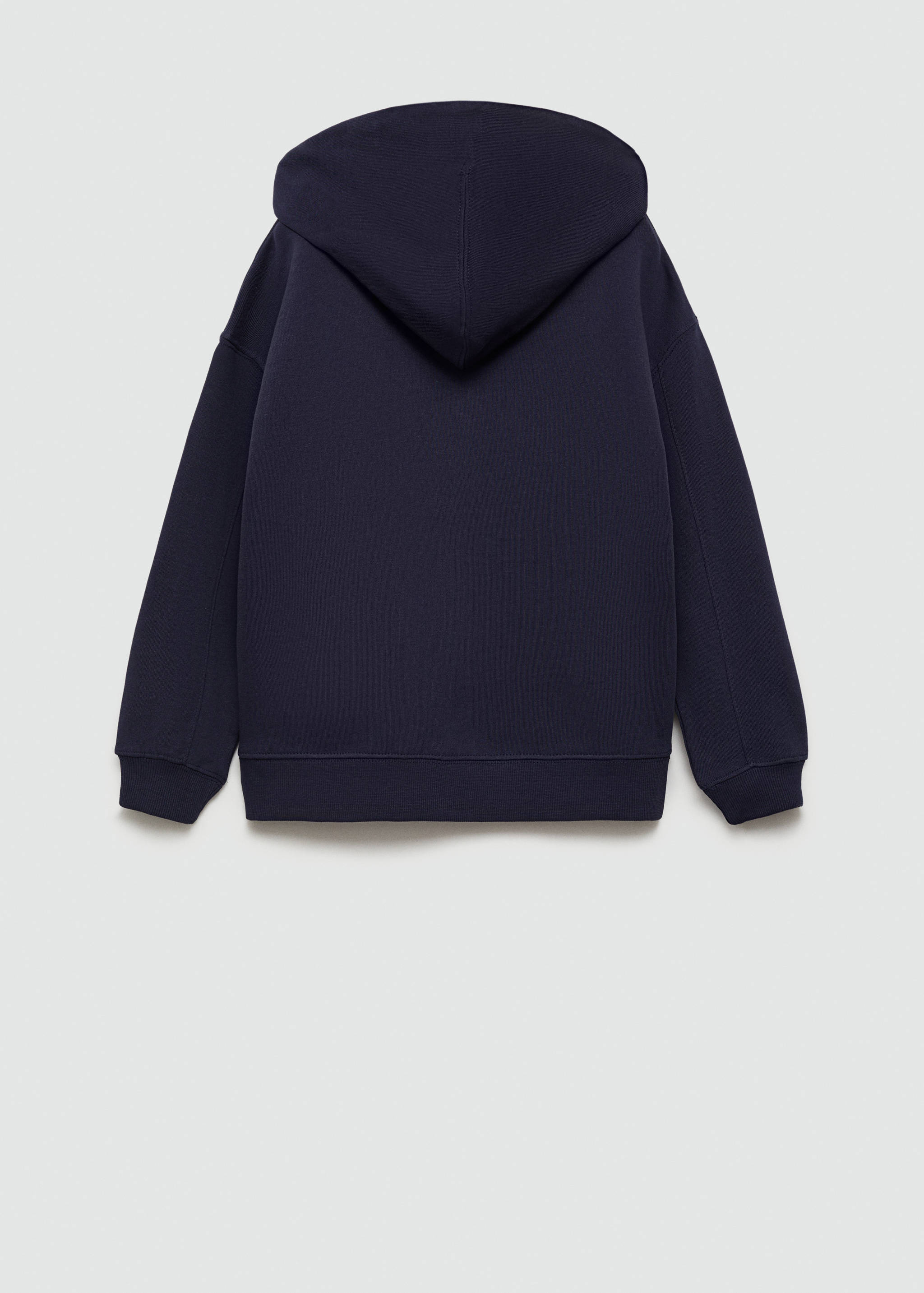 Zipped hoodie - Reverse of the article