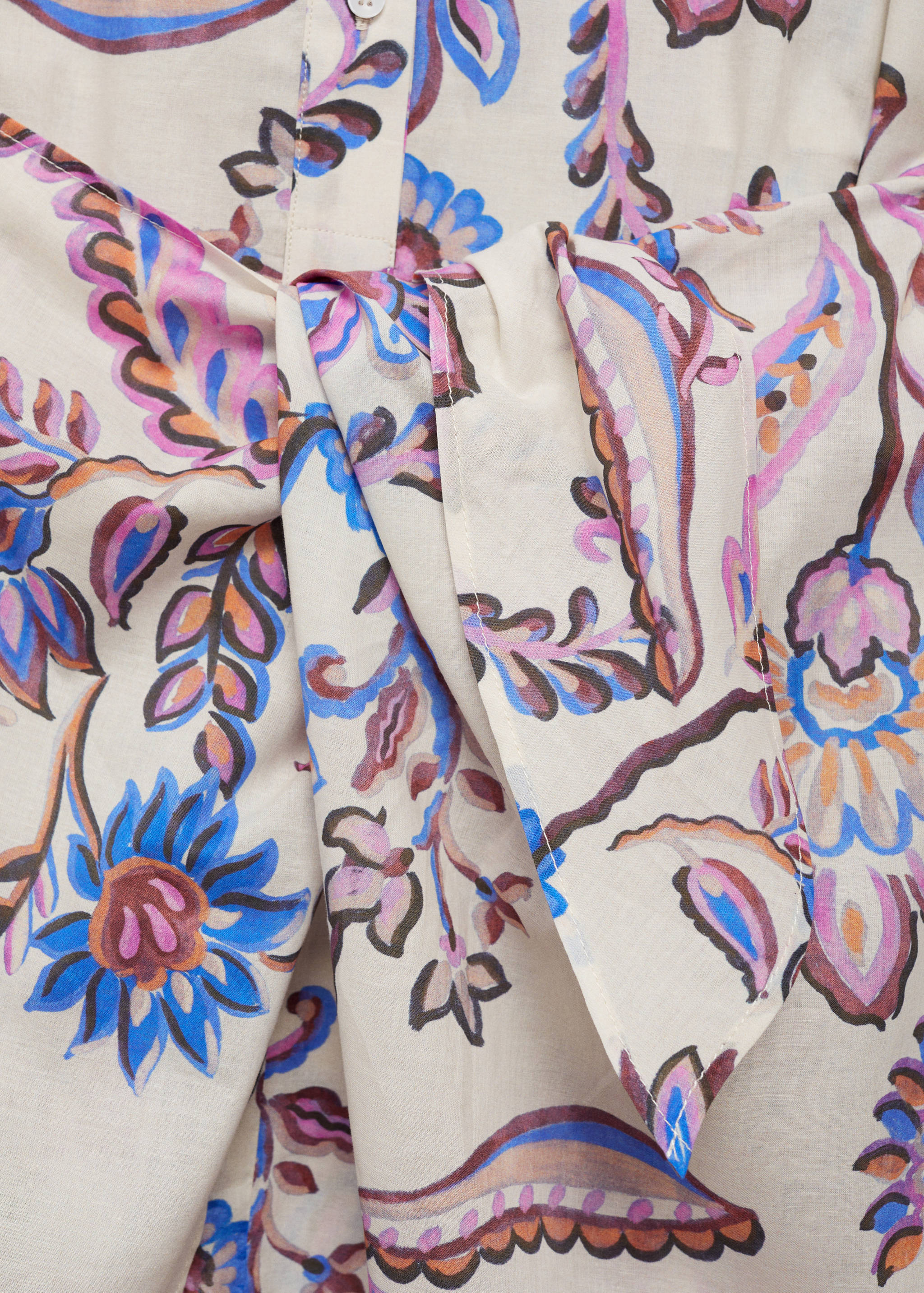 Floral print dress with bow - Details of the article 8