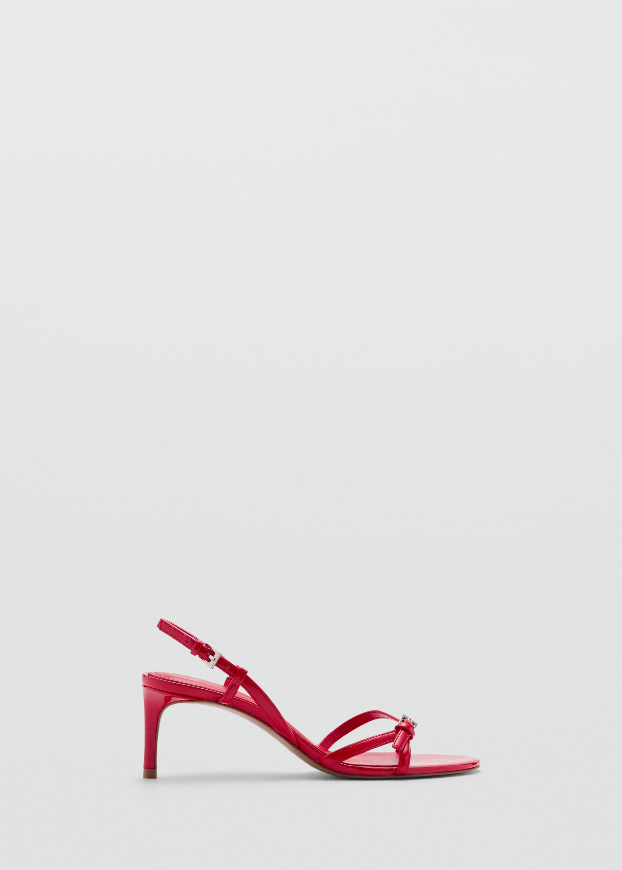 Heeled sandals with strap and buckle - Article without model