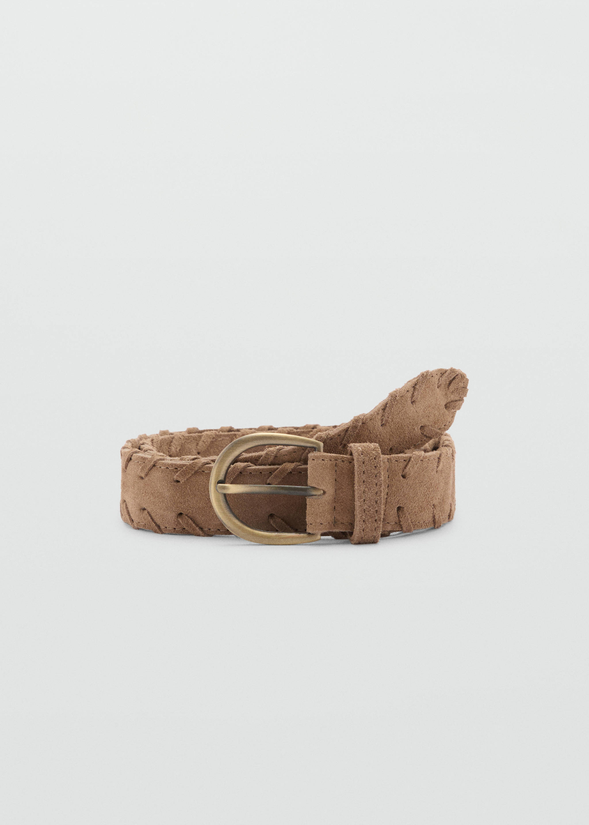 Braided leather belt - Article without model