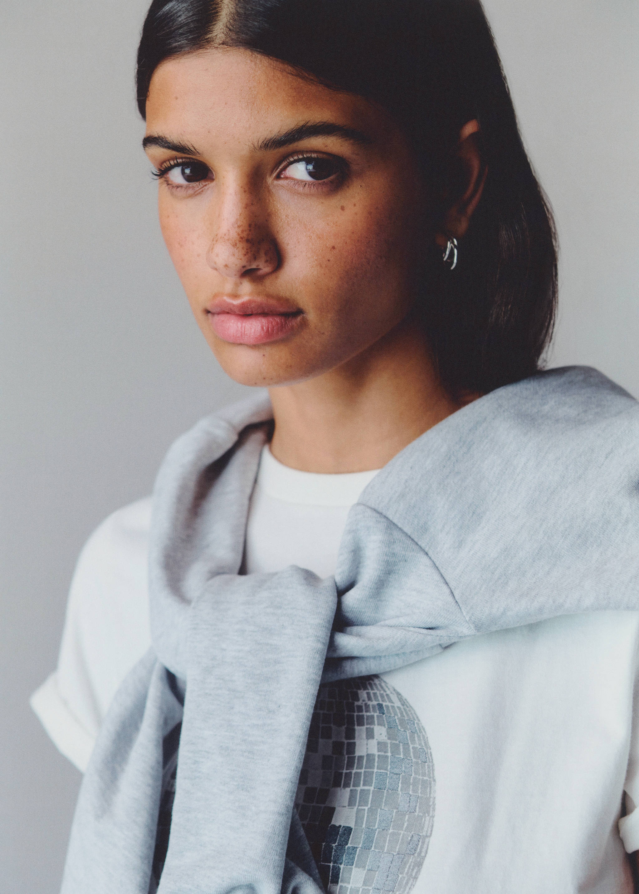 Printed cotton-blend T-shirt - Details of the article 5