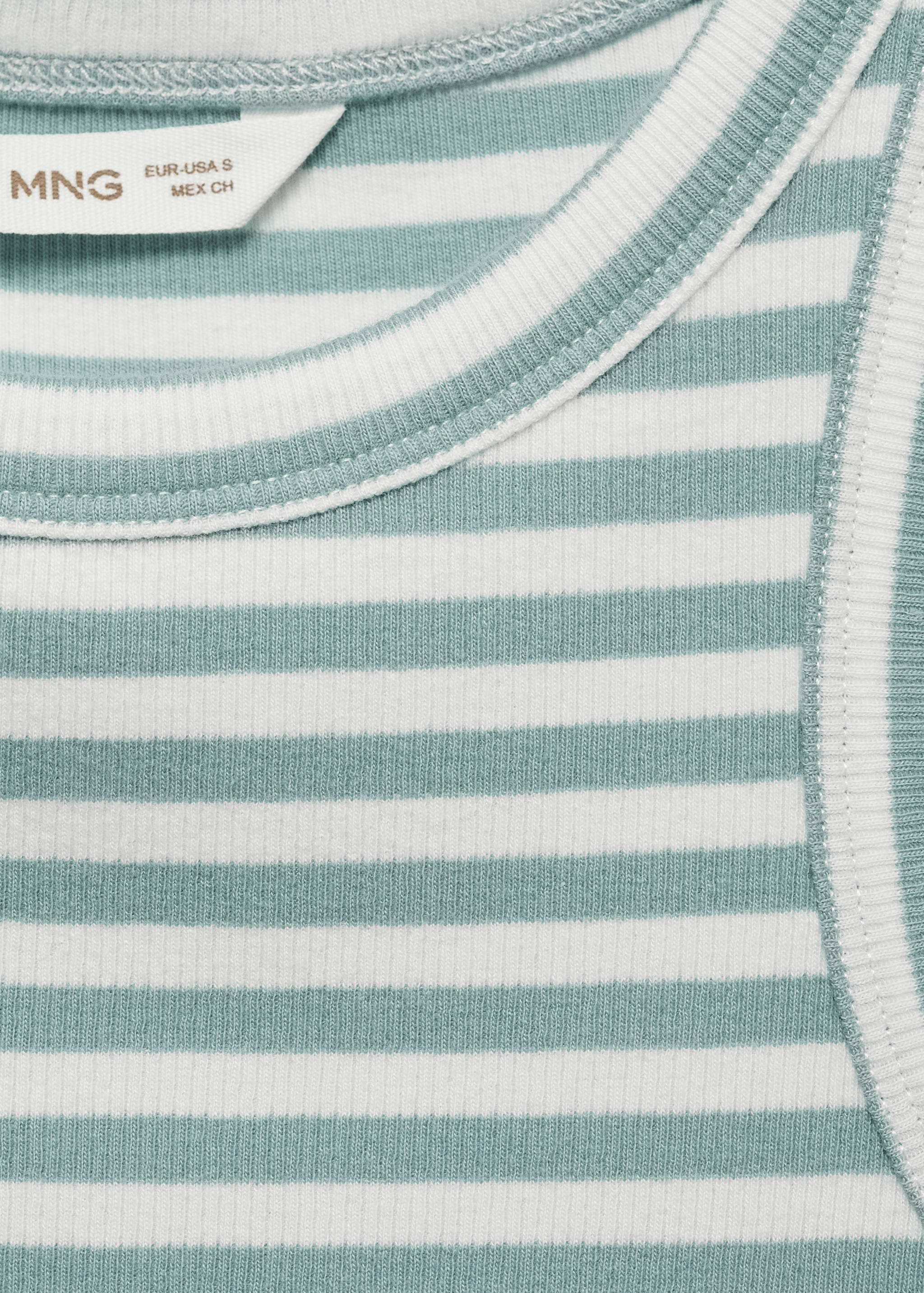 Ribbed cotton-blend top - Details of the article 8