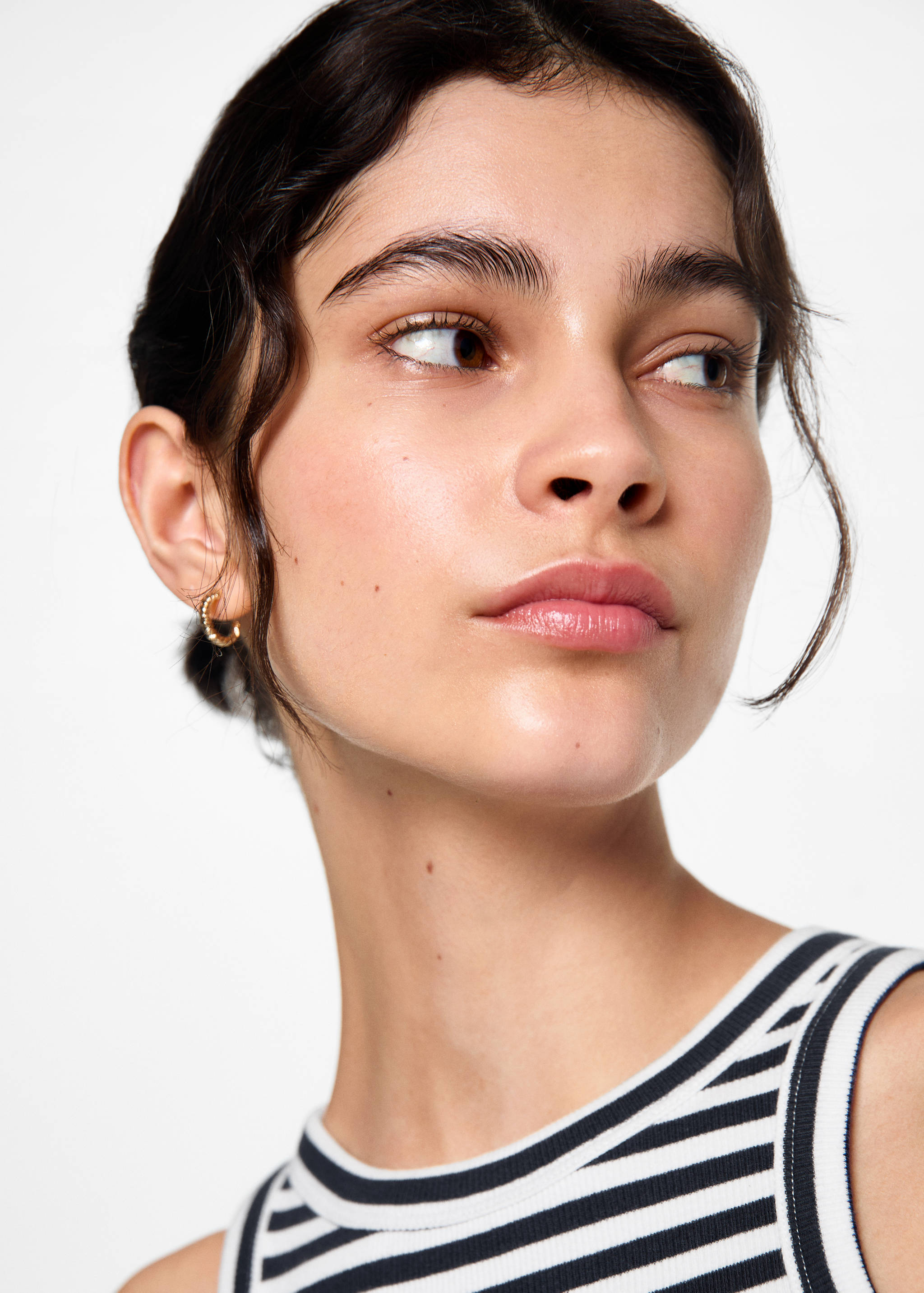 Ribbed cotton-blend top - Details of the article 1