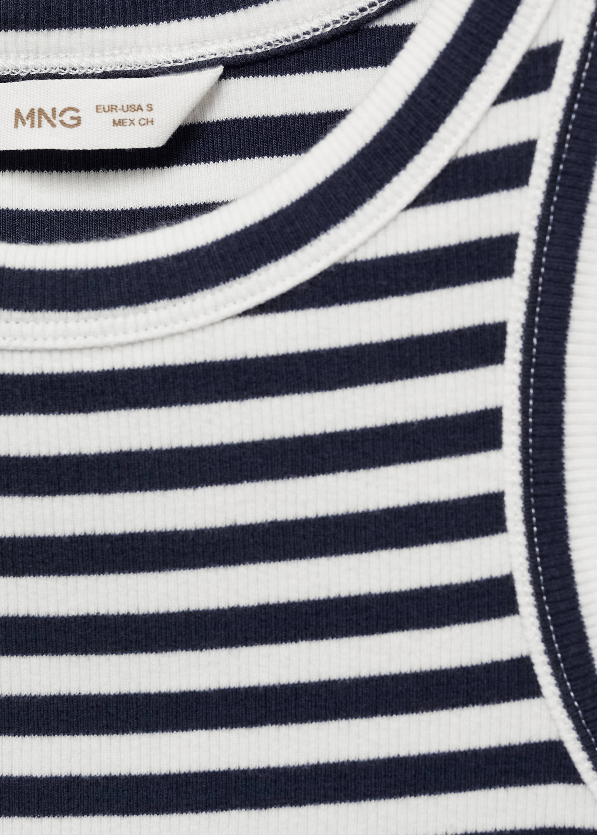 Ribbed cotton-blend top - Details of the article 8