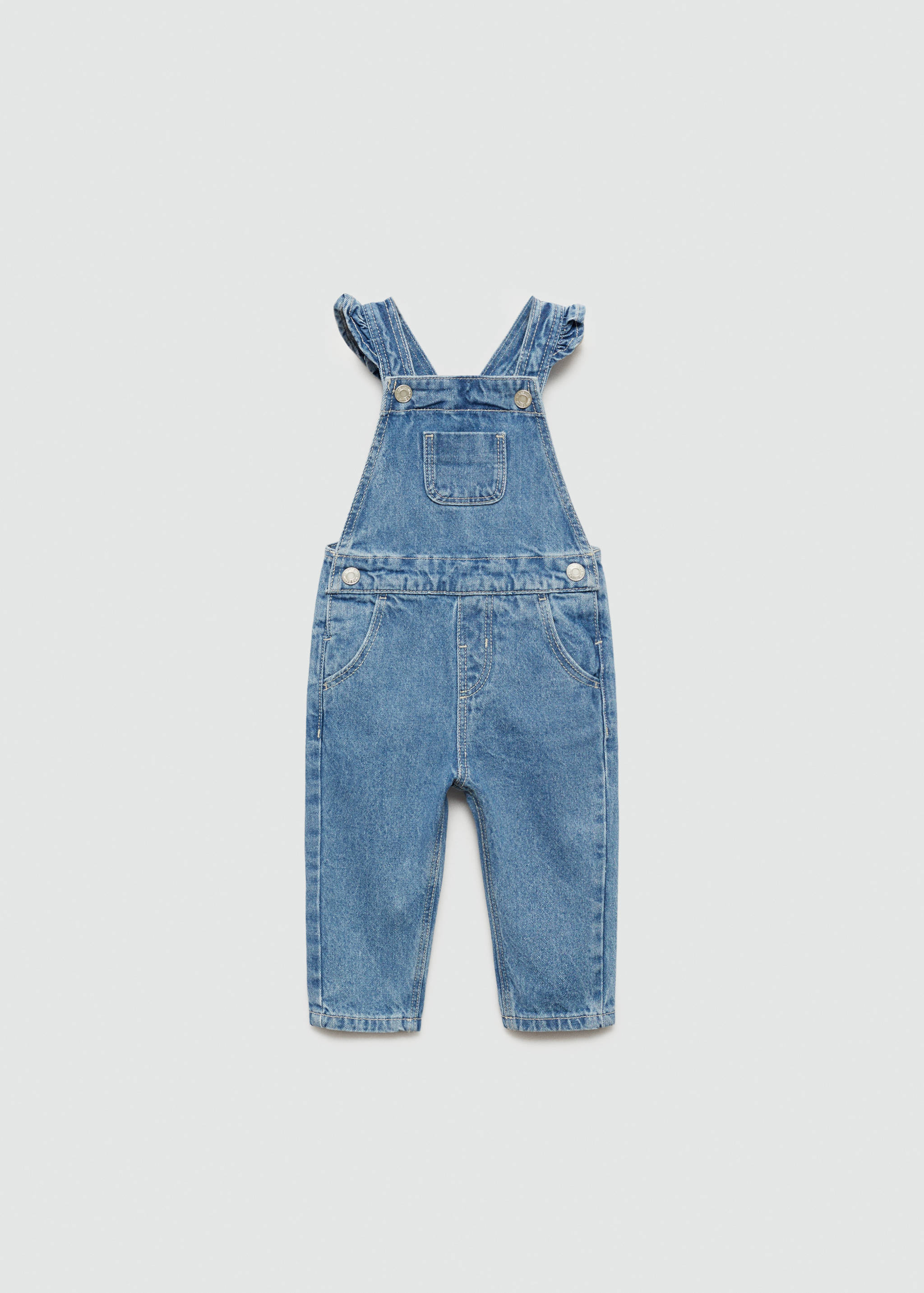 Frills denim dungarees - Article without model