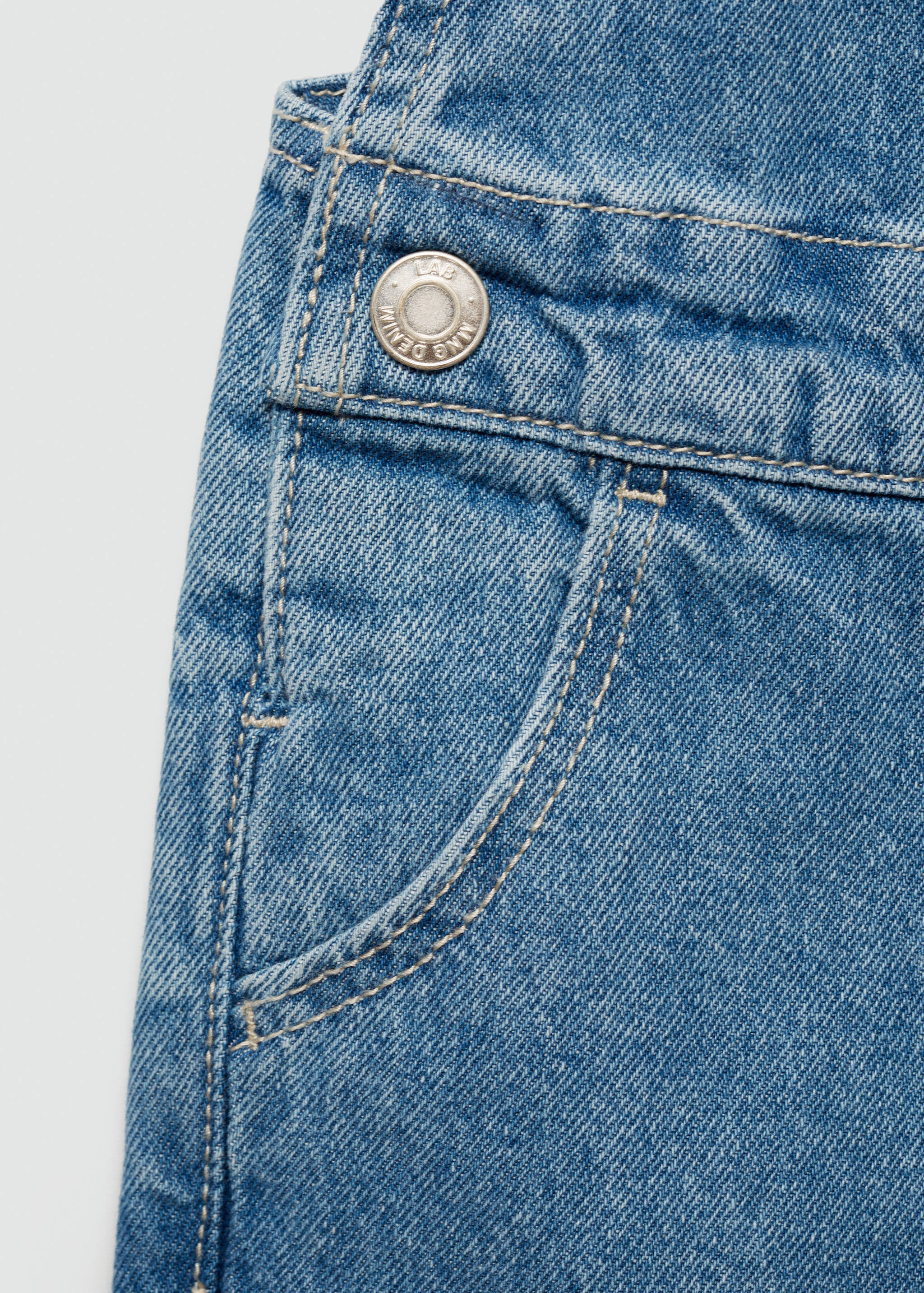 Frills denim dungarees - Details of the article 0