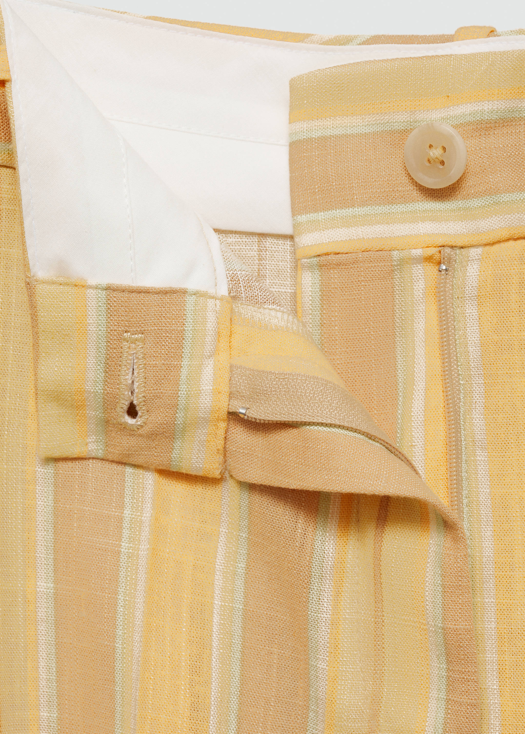 Straight striped trousers - Details of the article 8