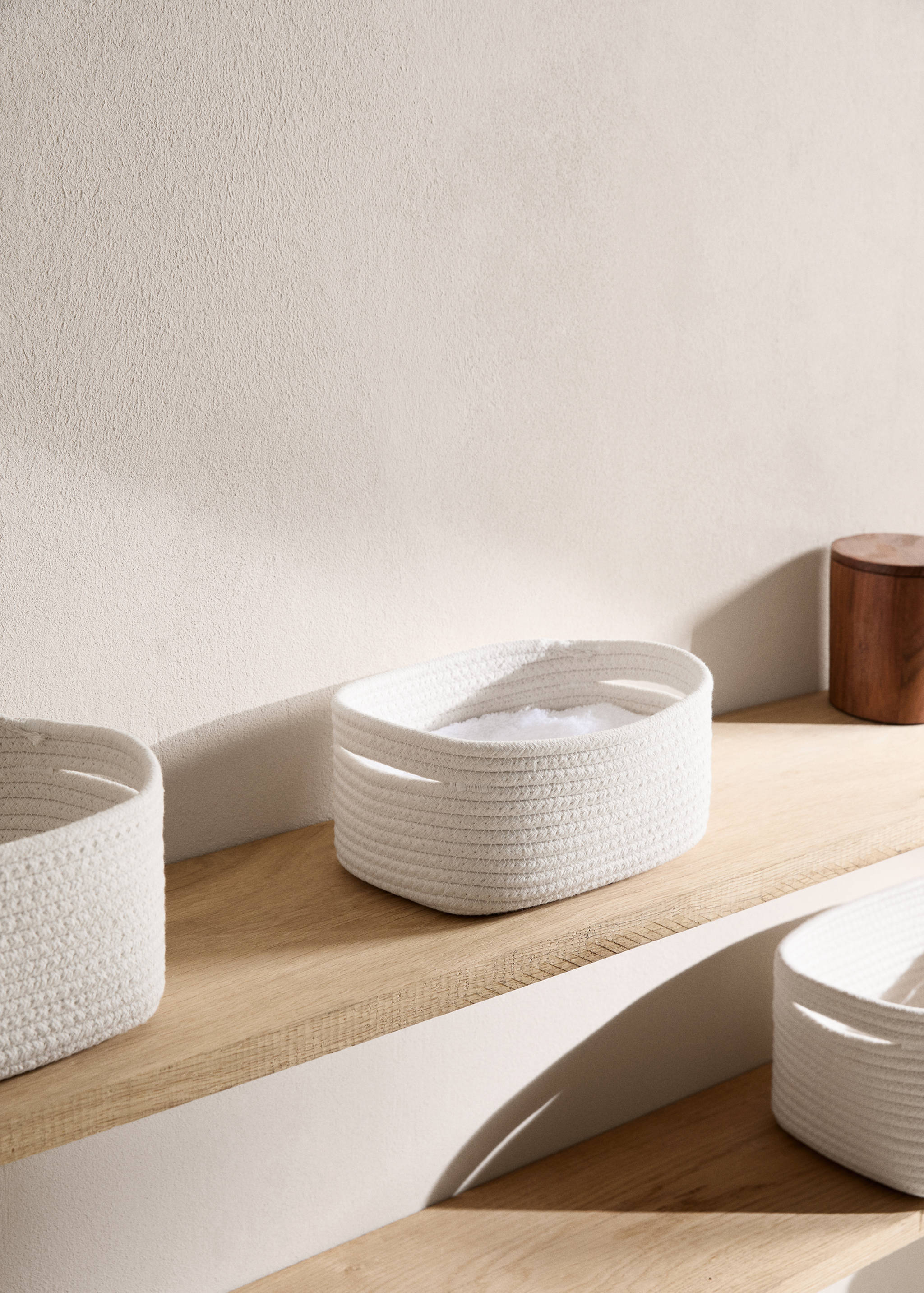 Small cotton storage basket - General plane