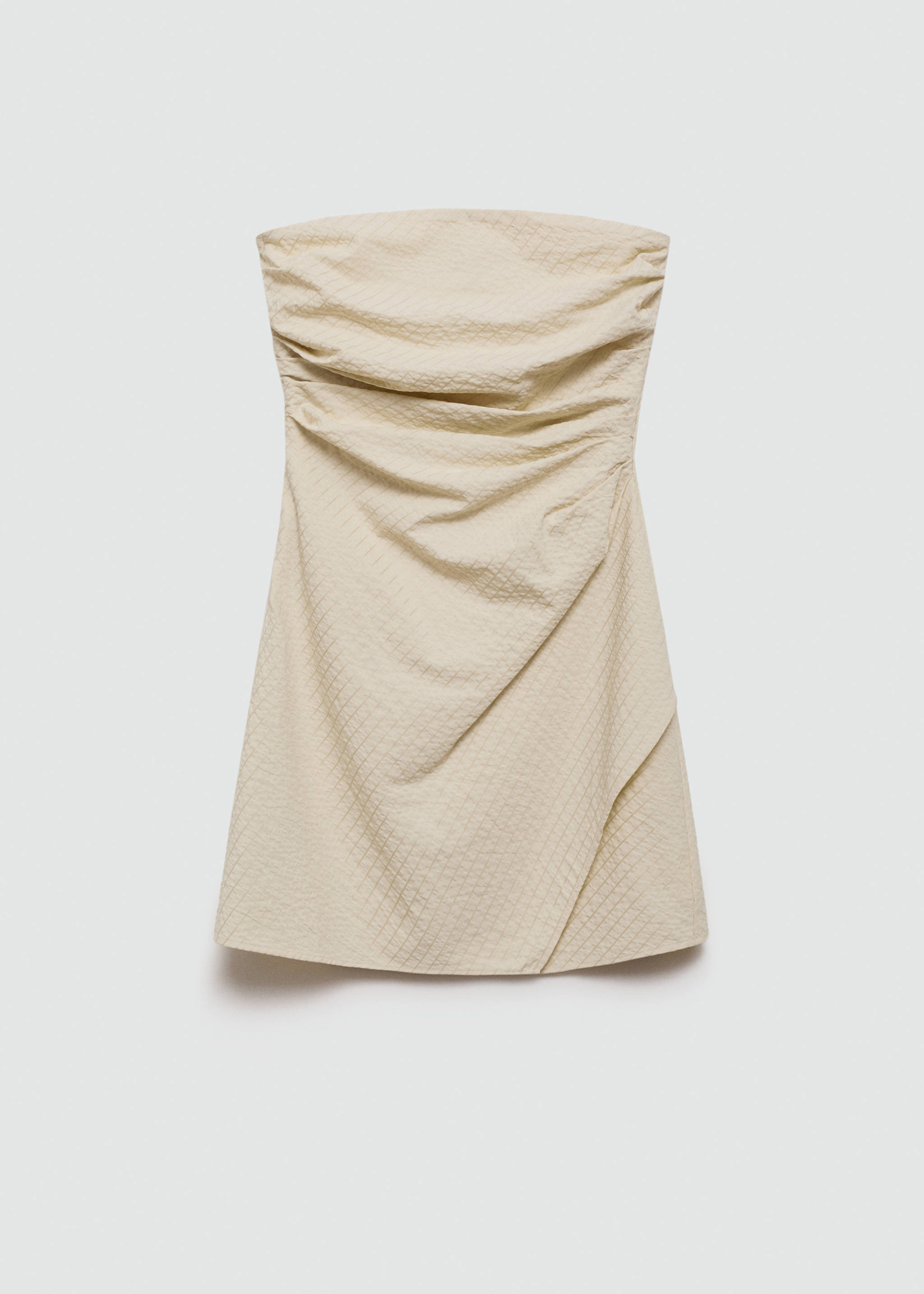 垂坠条纹连衣裙 - null