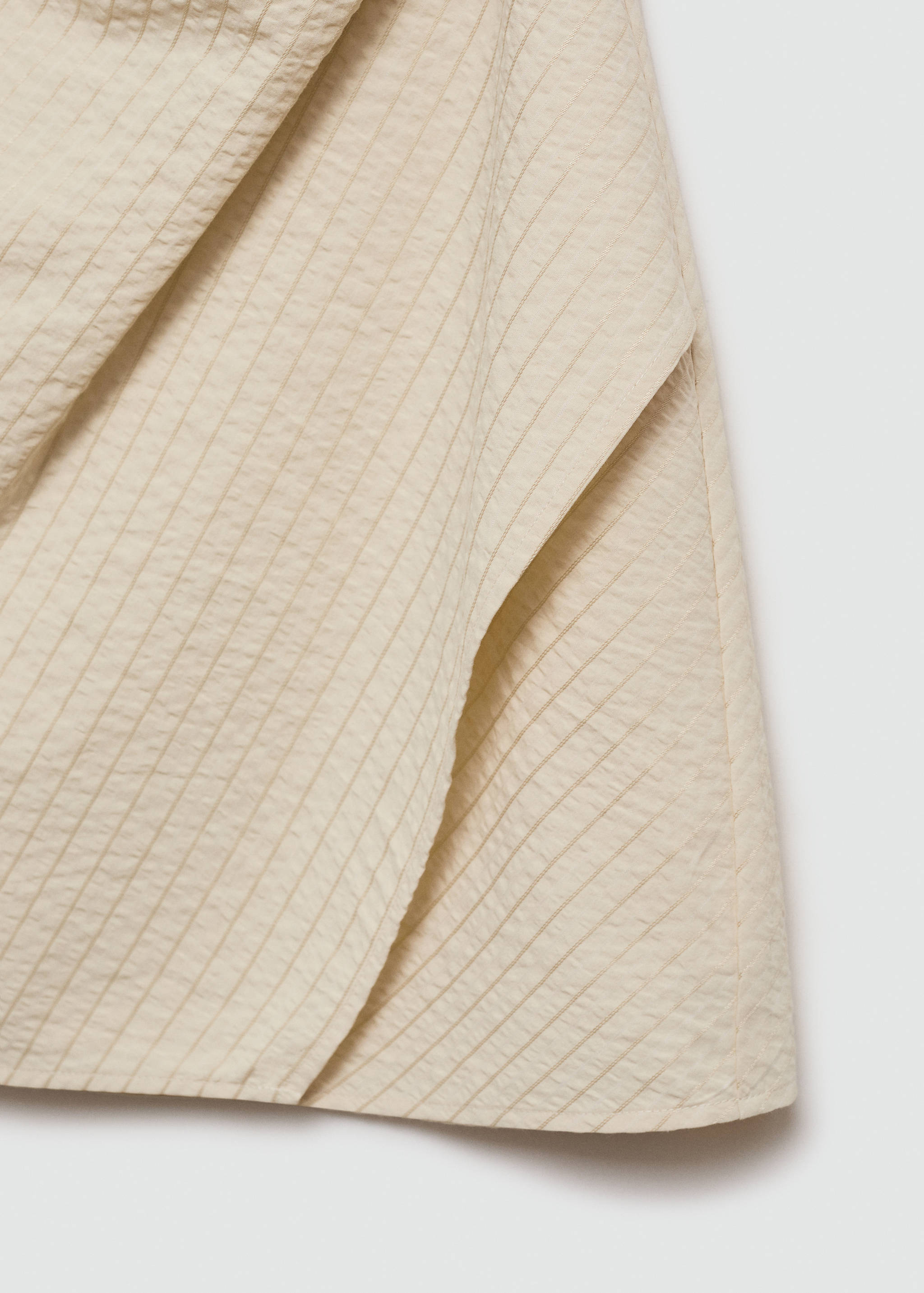 垂坠条纹连衣裙 - null