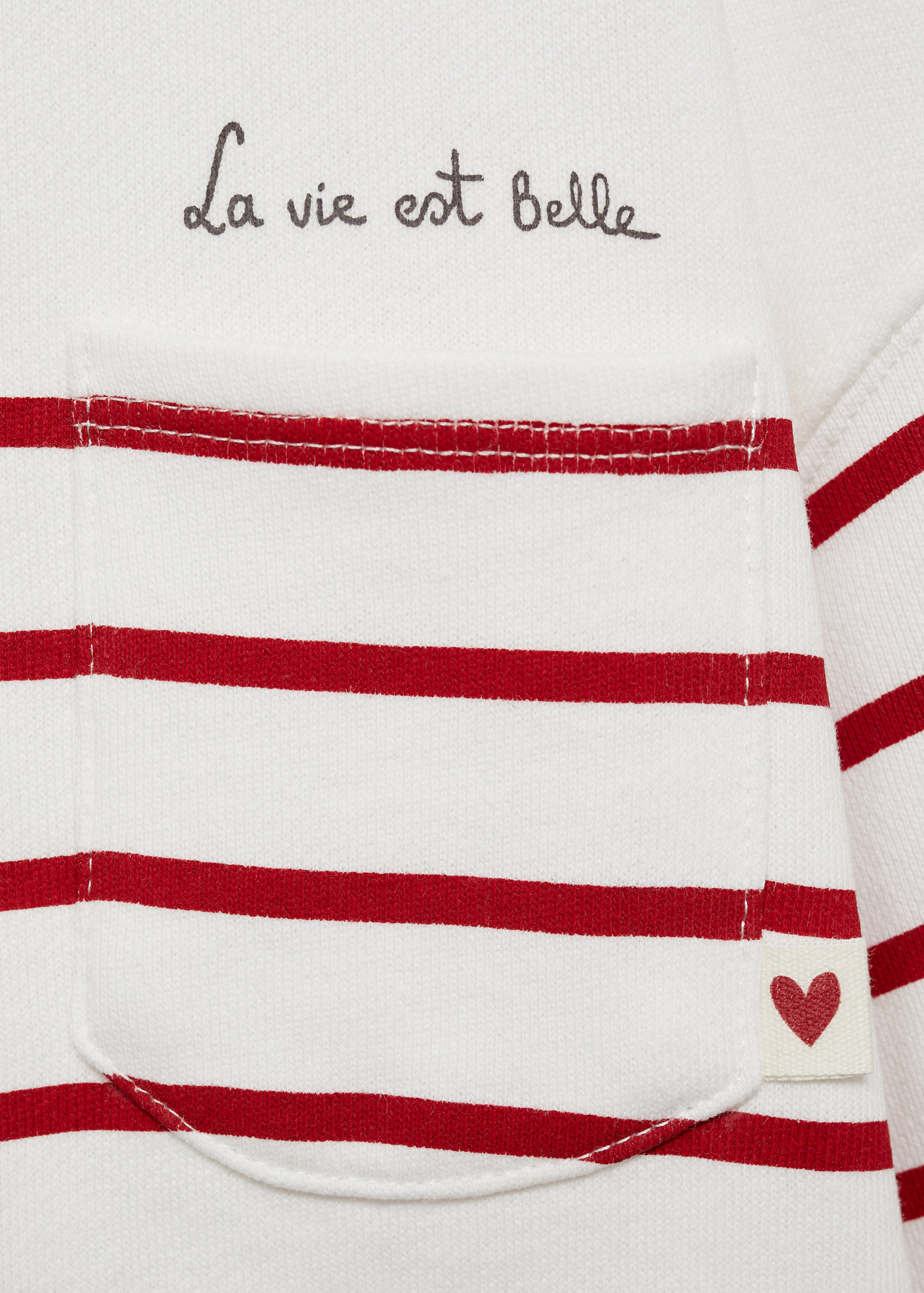 Gestreiftes Baumwoll-Sweatshirt - Detail des Artikels 8