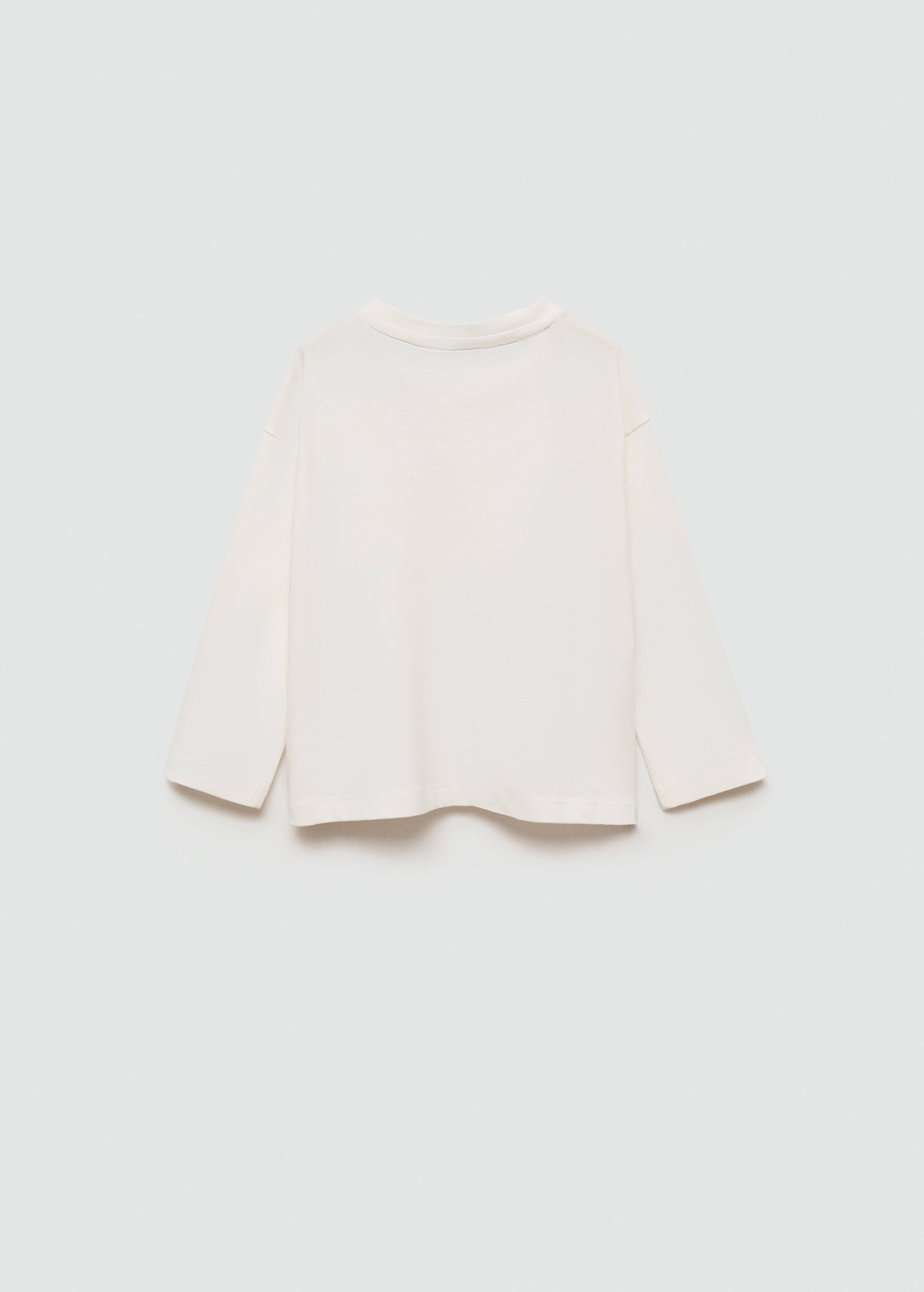 Long sleeve cotton t-shirt - Reverse of the article