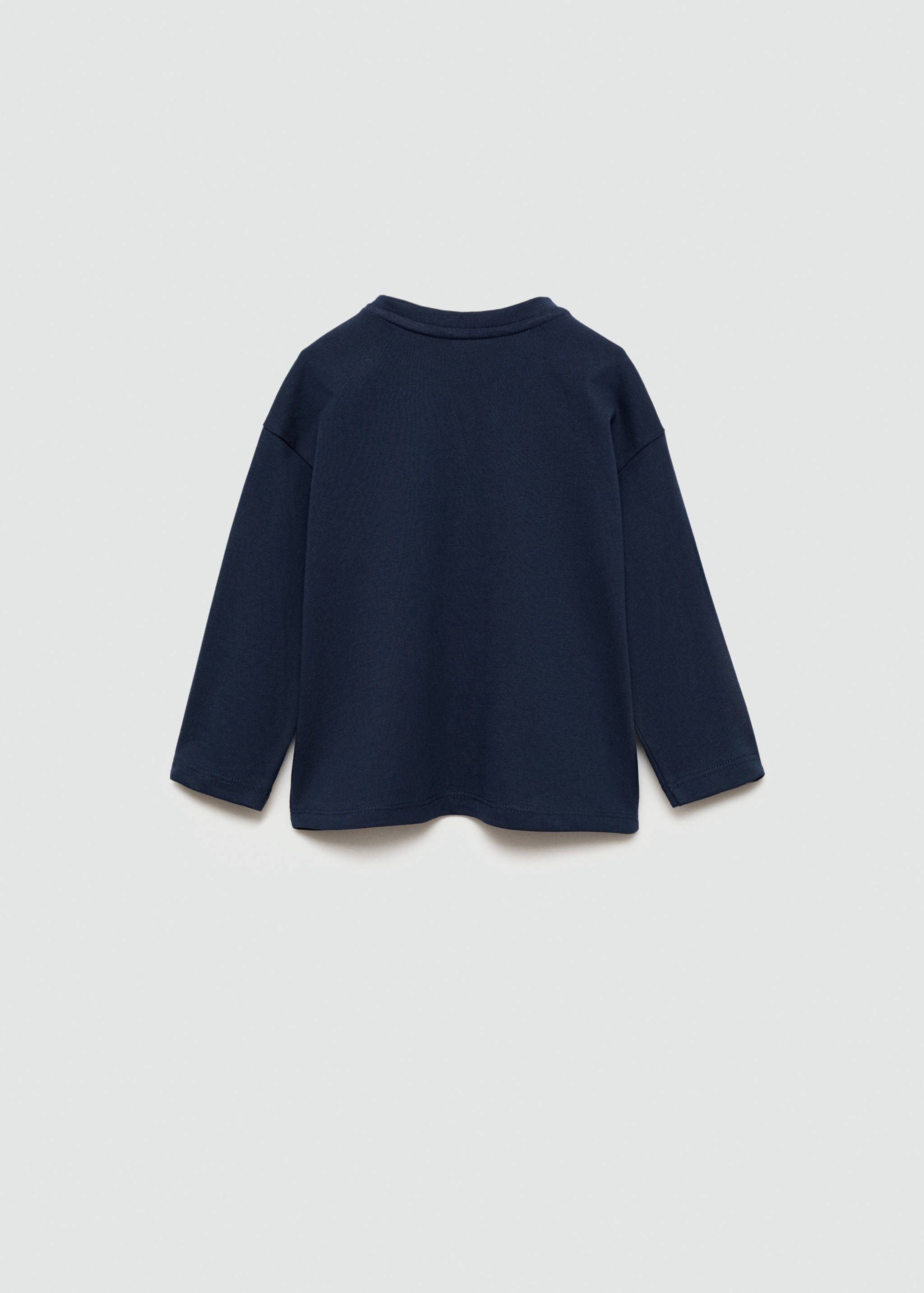 Long sleeve cotton t-shirt - Reverse of the article