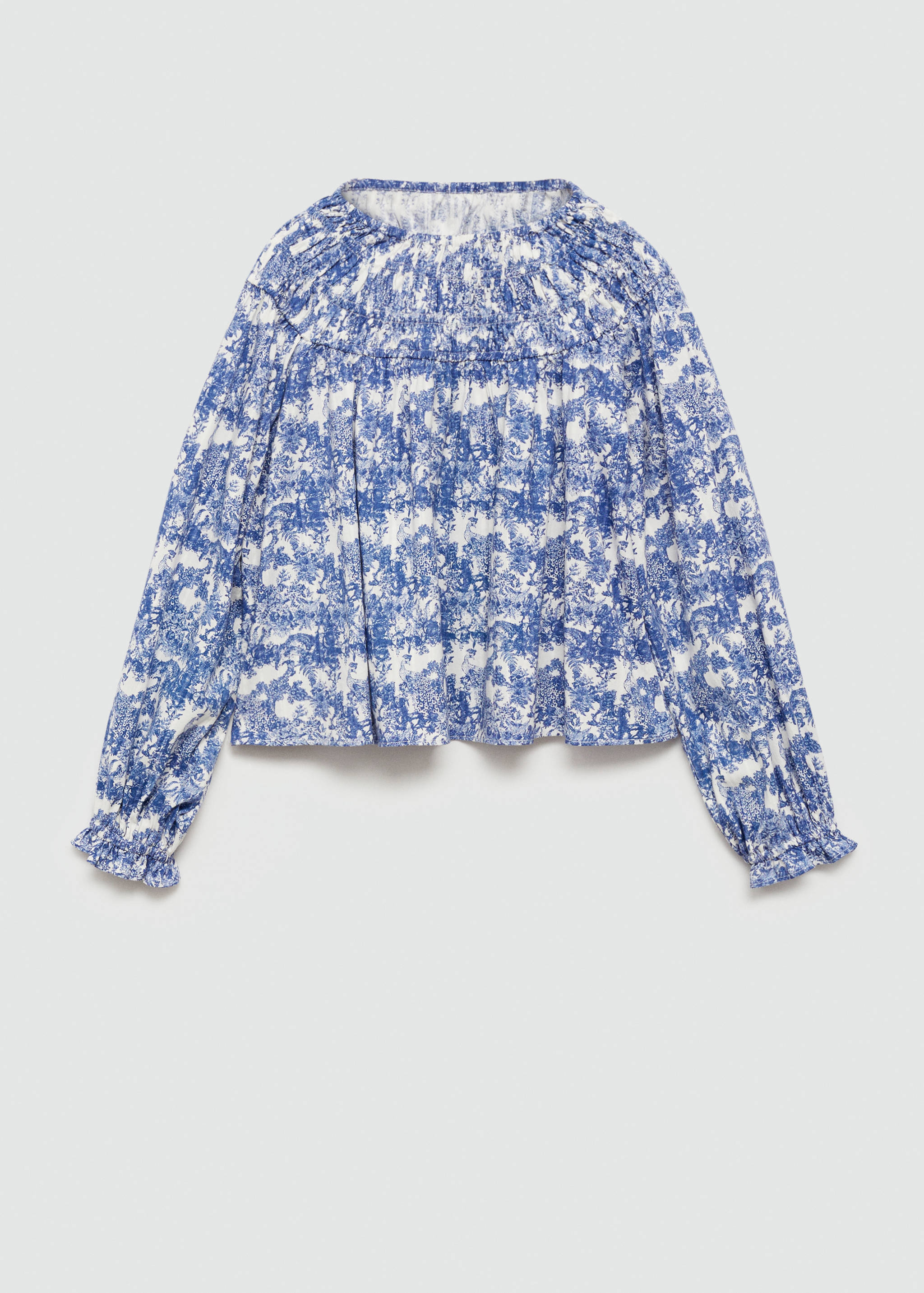 Ruched printed blouse - Article without model