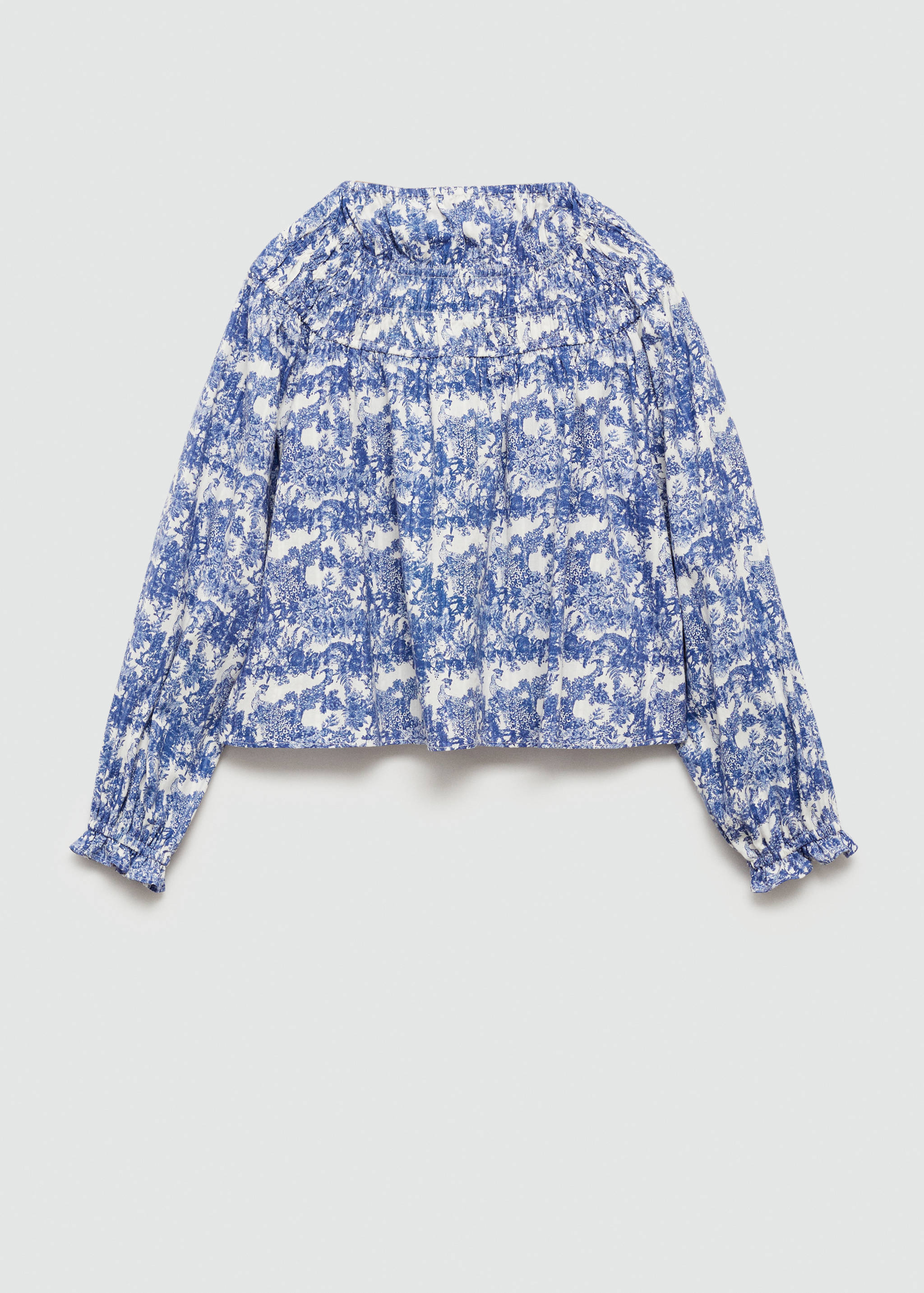 Ruched printed blouse - Reverse of the article