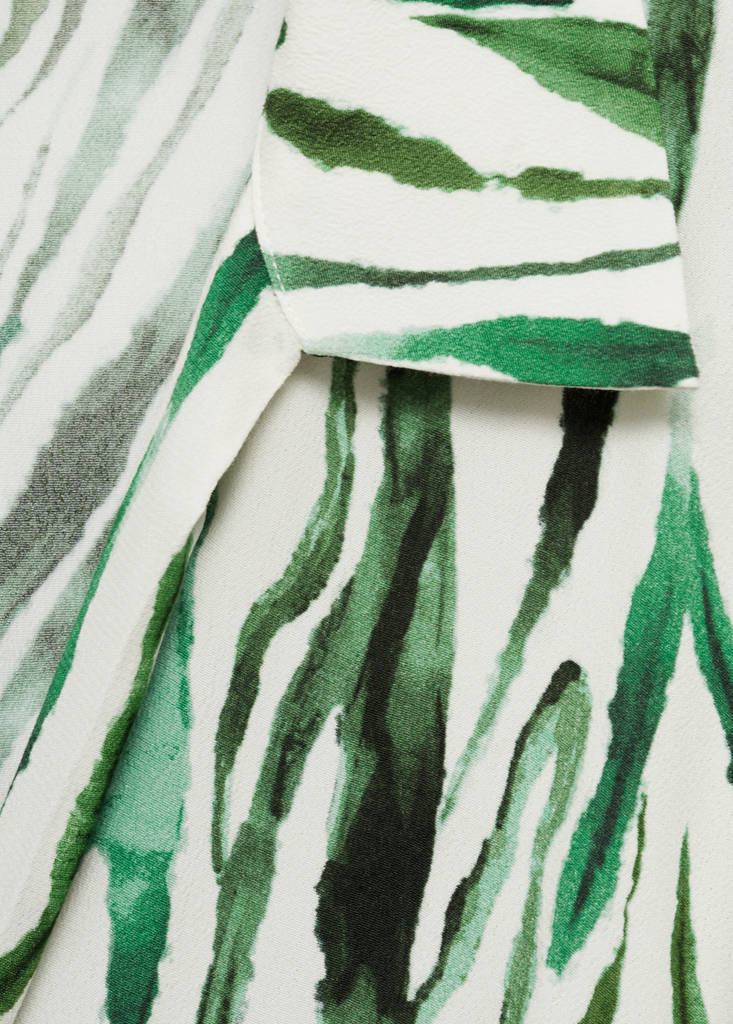 Printed jumpsuit with bow — Off White