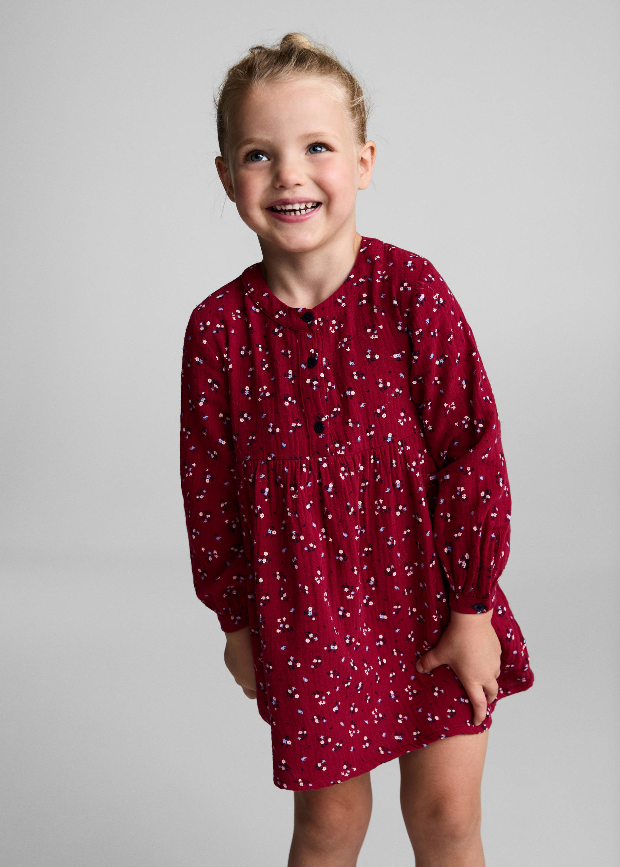 Robe coton fleurs - Plan moyen