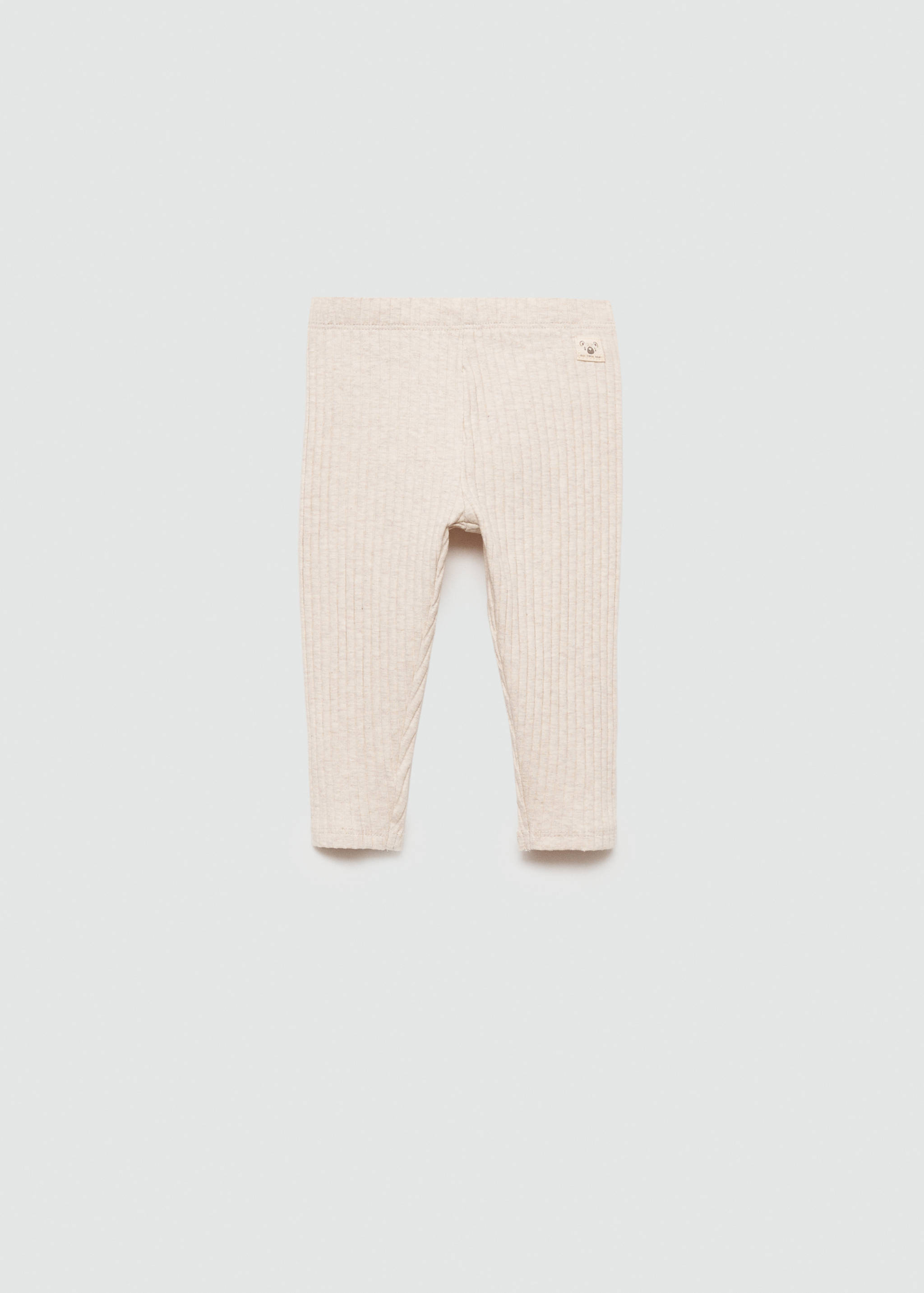 Cotton ribbed leggings - Article without model