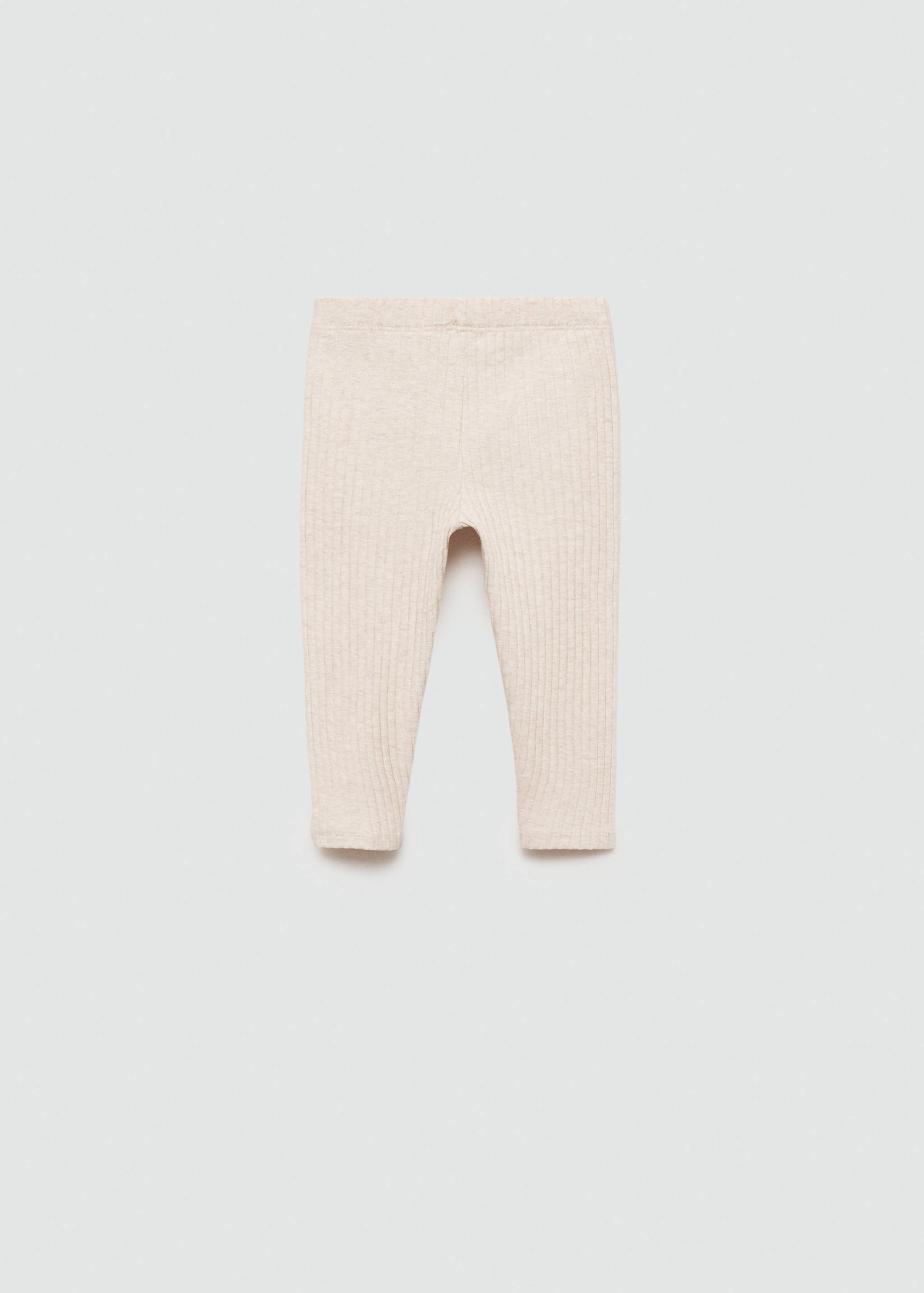 Cotton ribbed leggings - Reverse of the article
