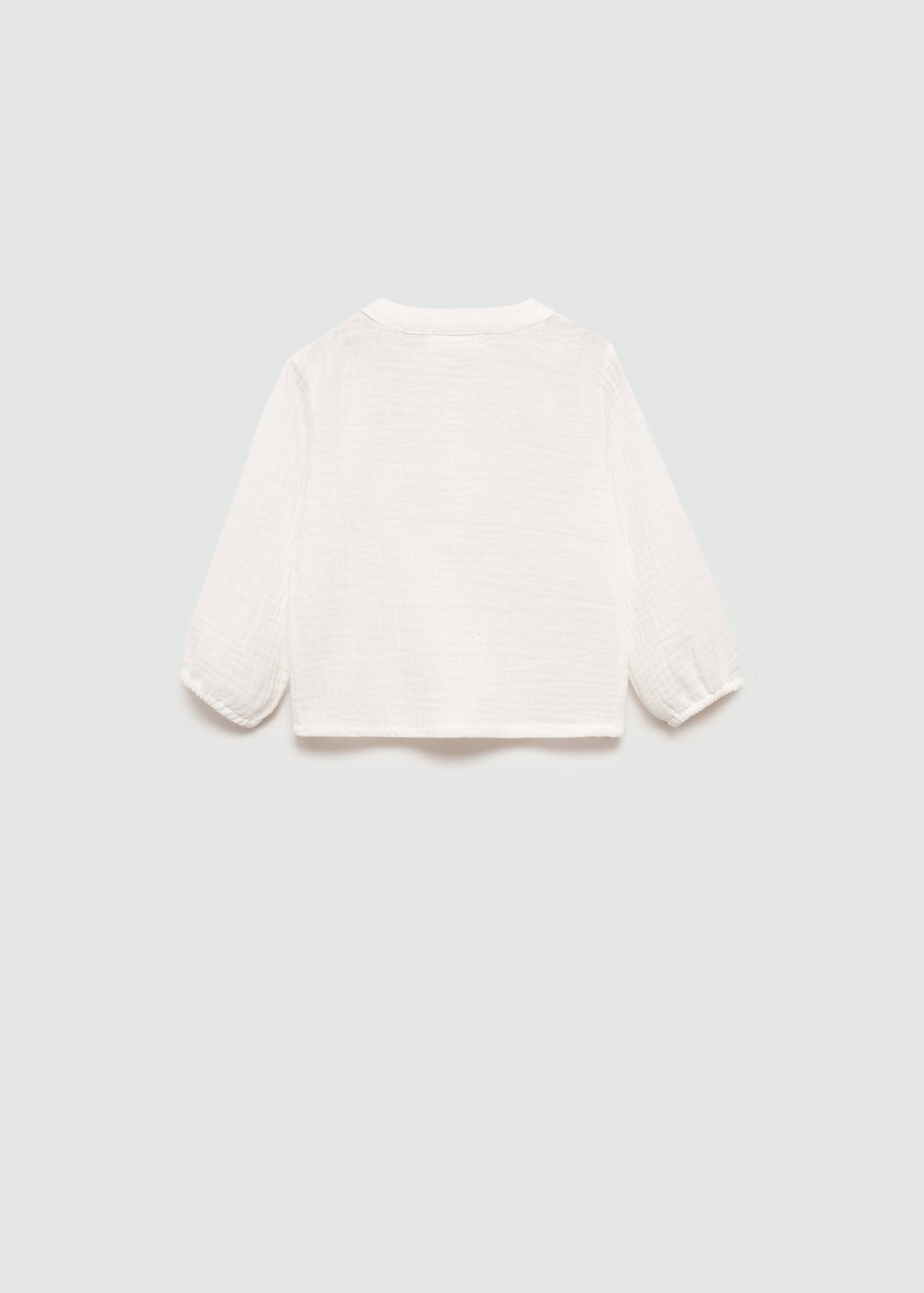 Cotton bambula shirt - Reverse of the article