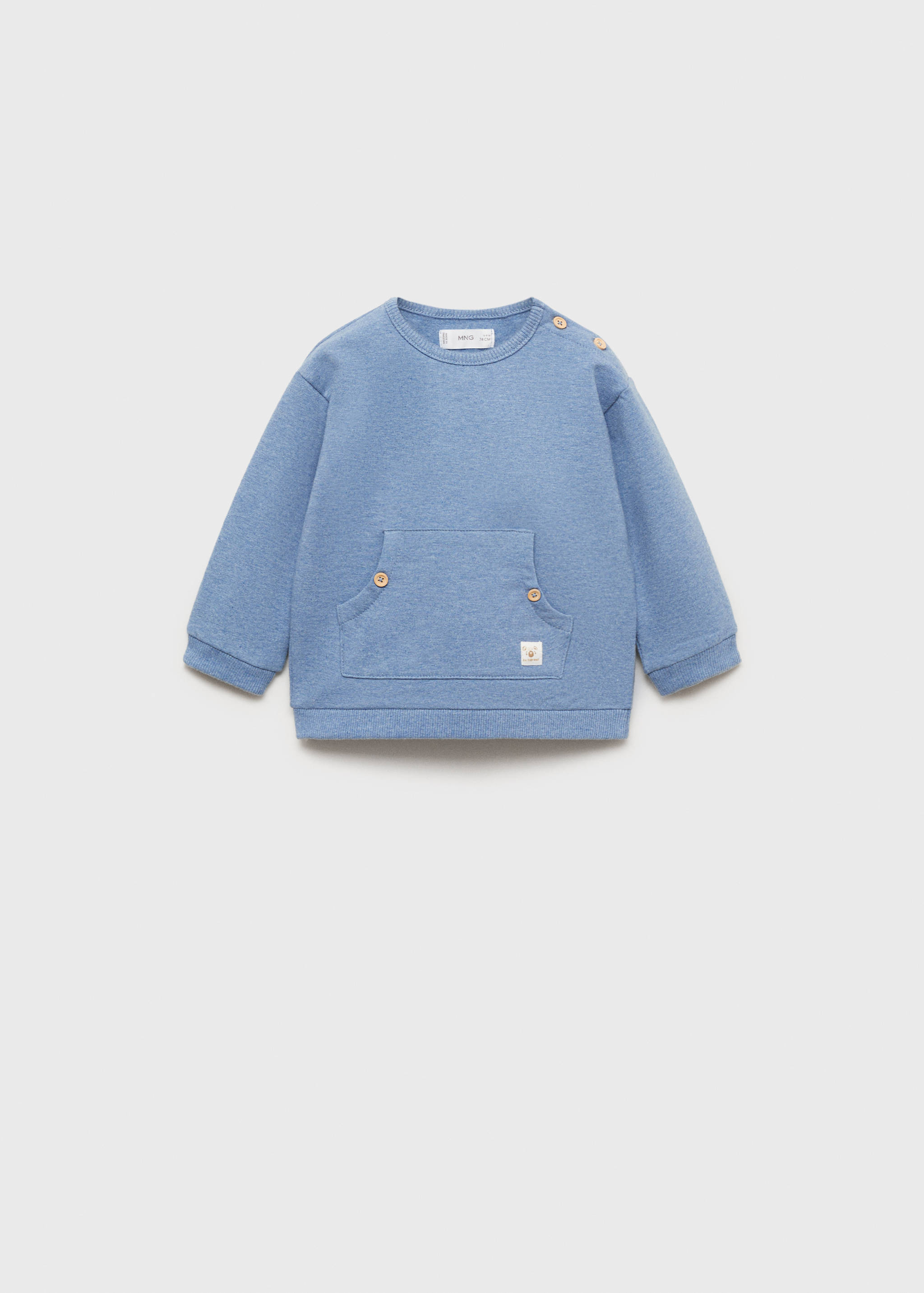 Cotton kangaroo sweatshirt - Article without model