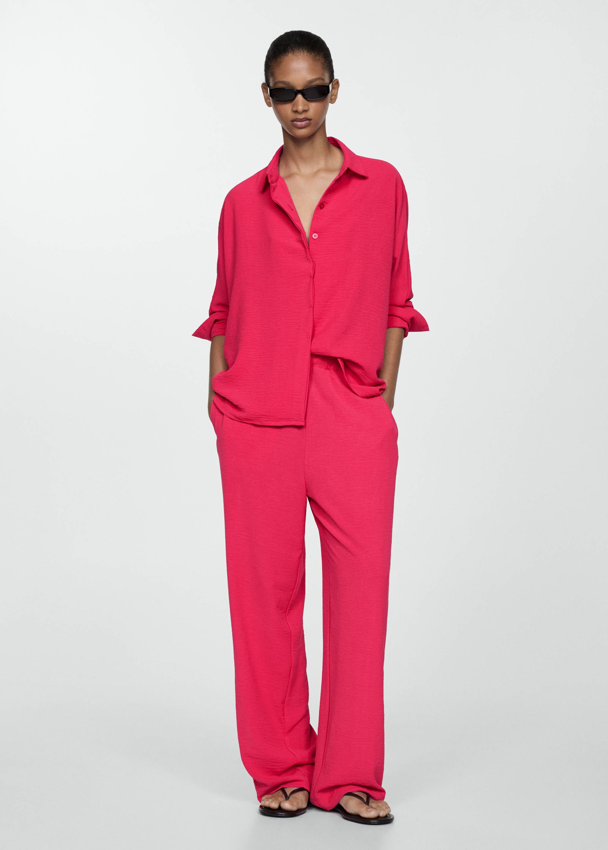 Textured flowy blouse - General plane