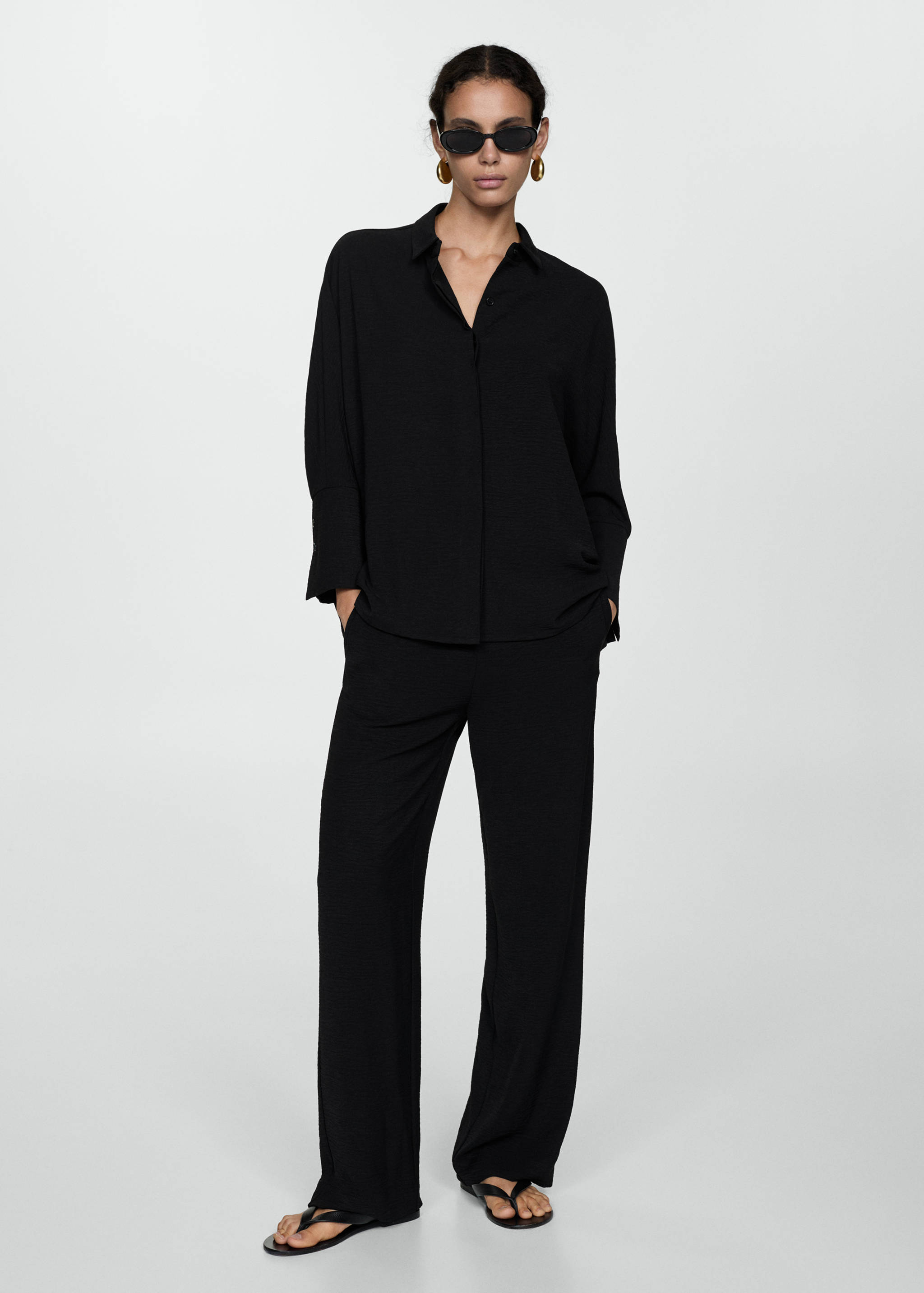 Textured flowy blouse - General plane