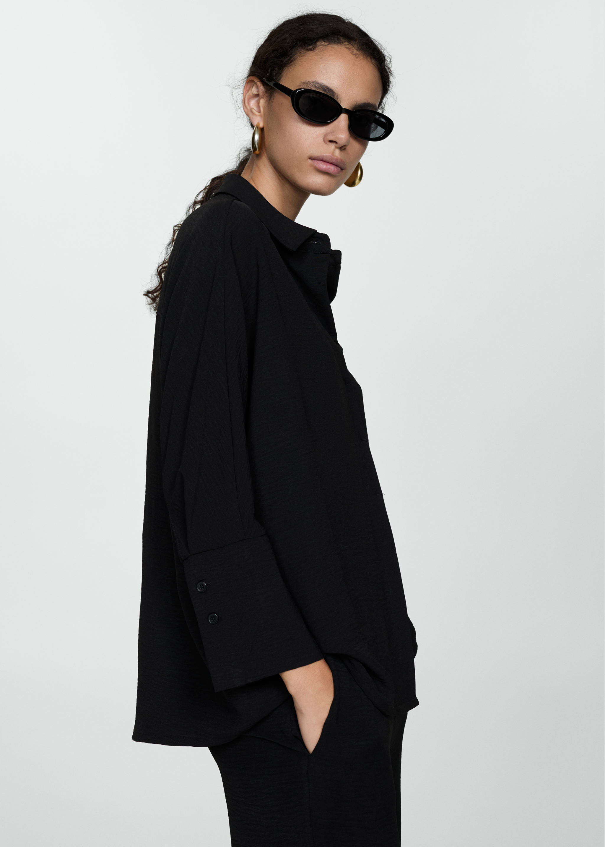 Textured flowy blouse - Details of the article 6