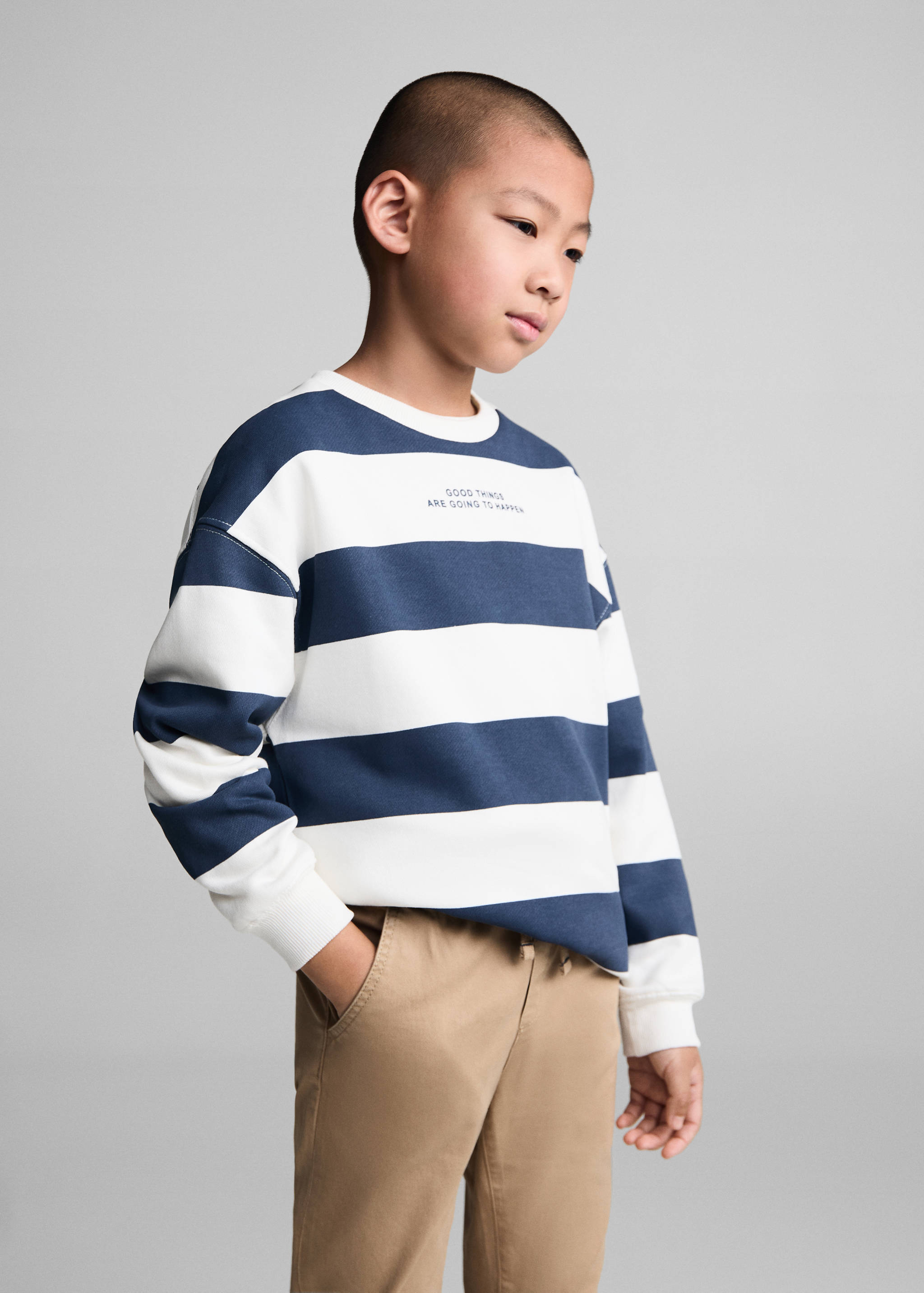 Elastic waist trousers - Medium plane