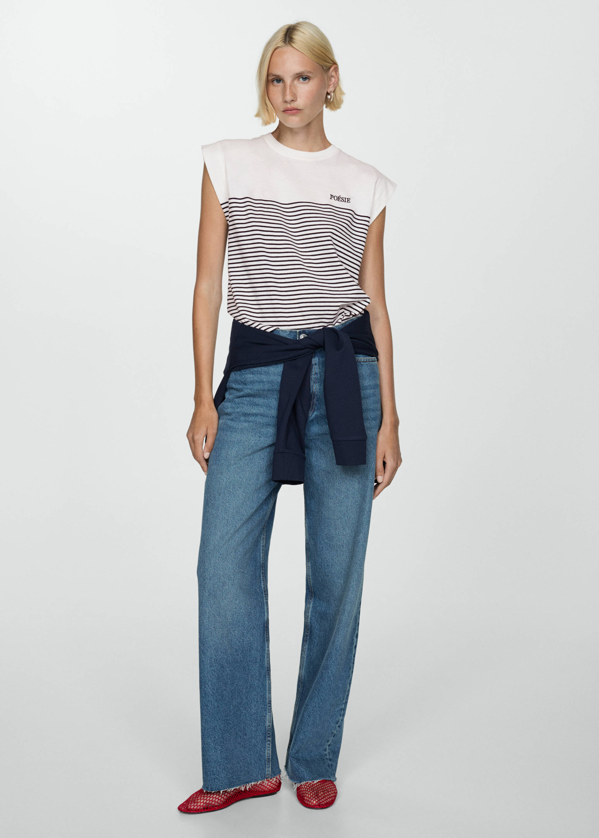 Striped cotton T-shirt - General plane