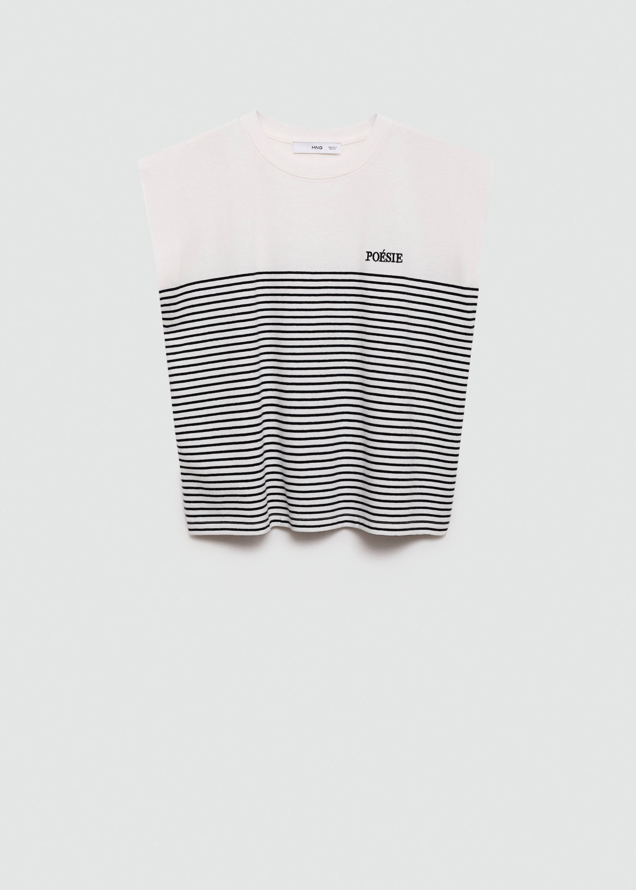 Striped cotton T-shirt - Article without model