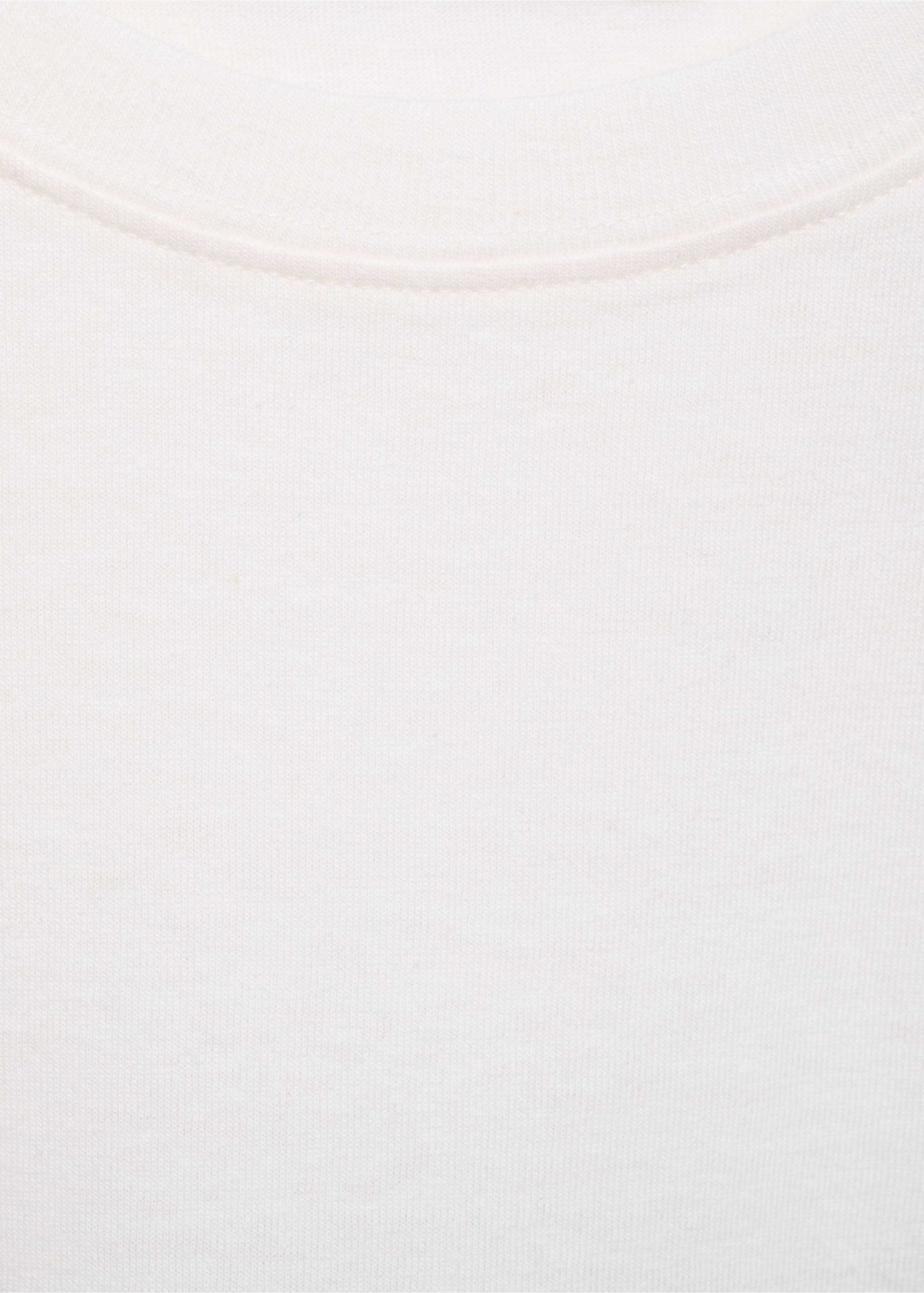 Camiseta algodón rayas - Detalle del artículo 0, Blanco roto. Ref: 77034014-00.