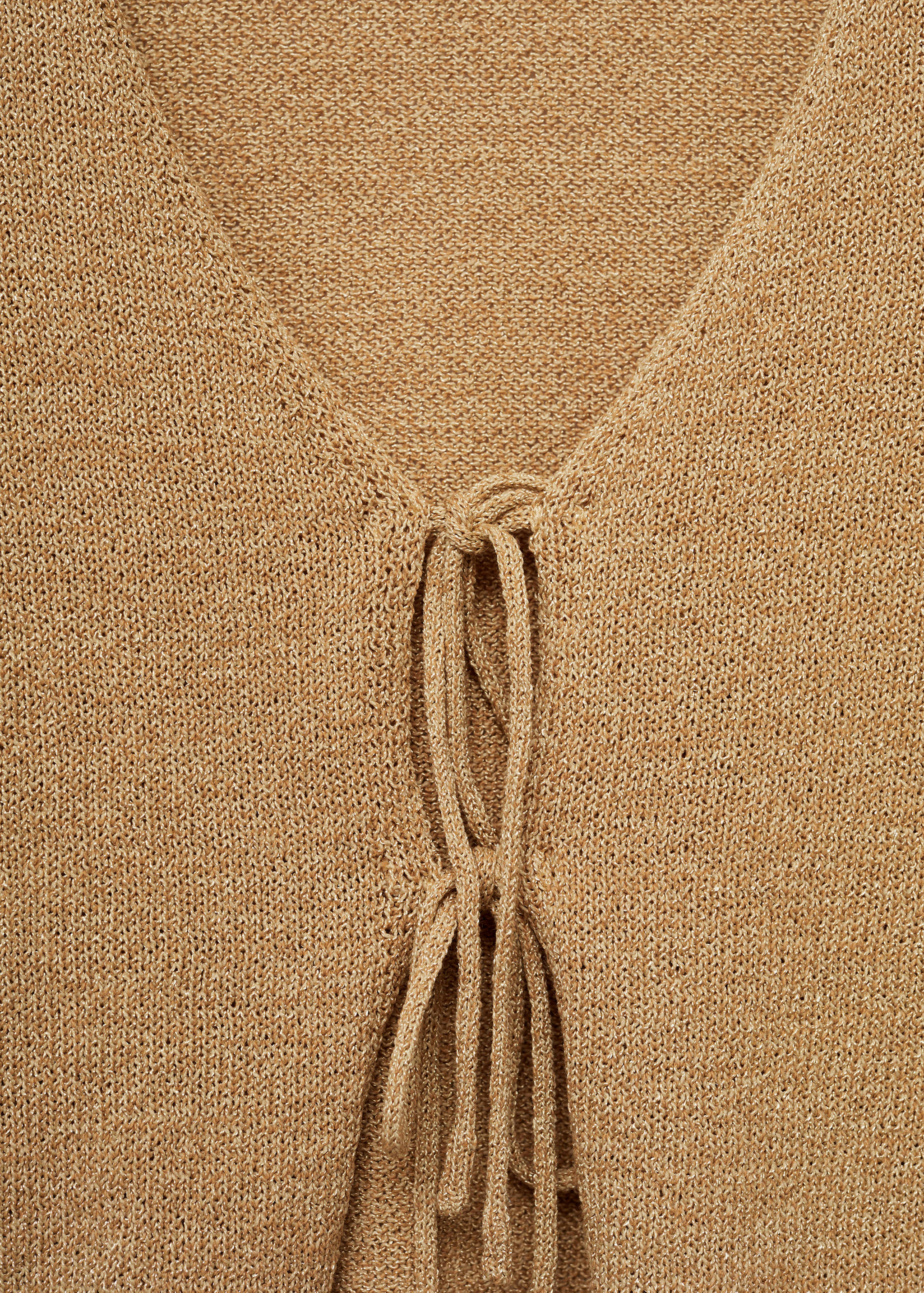 Knitted cardigan with bow - Details of the article 8