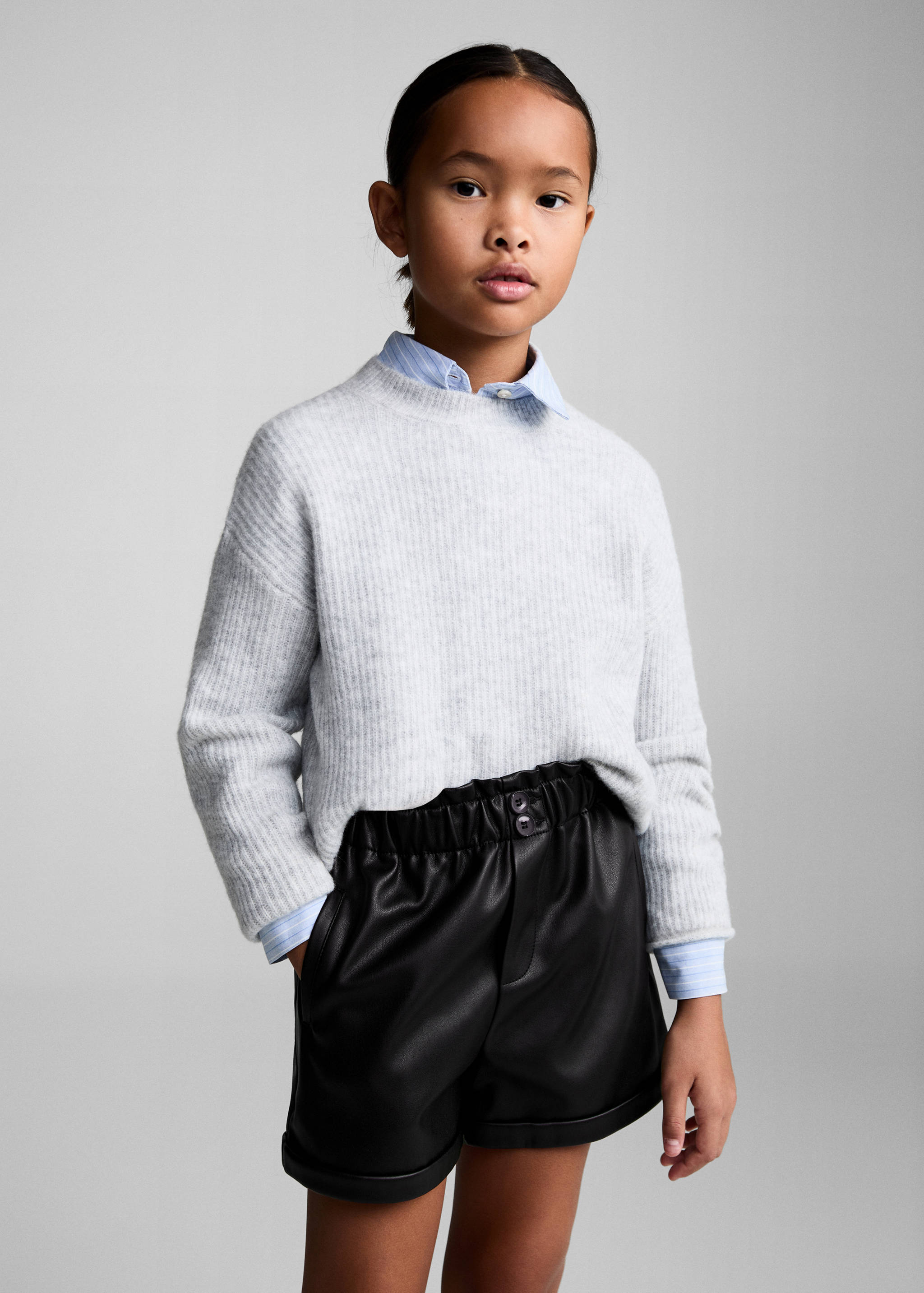 Shorts efecto piel - Plano medio