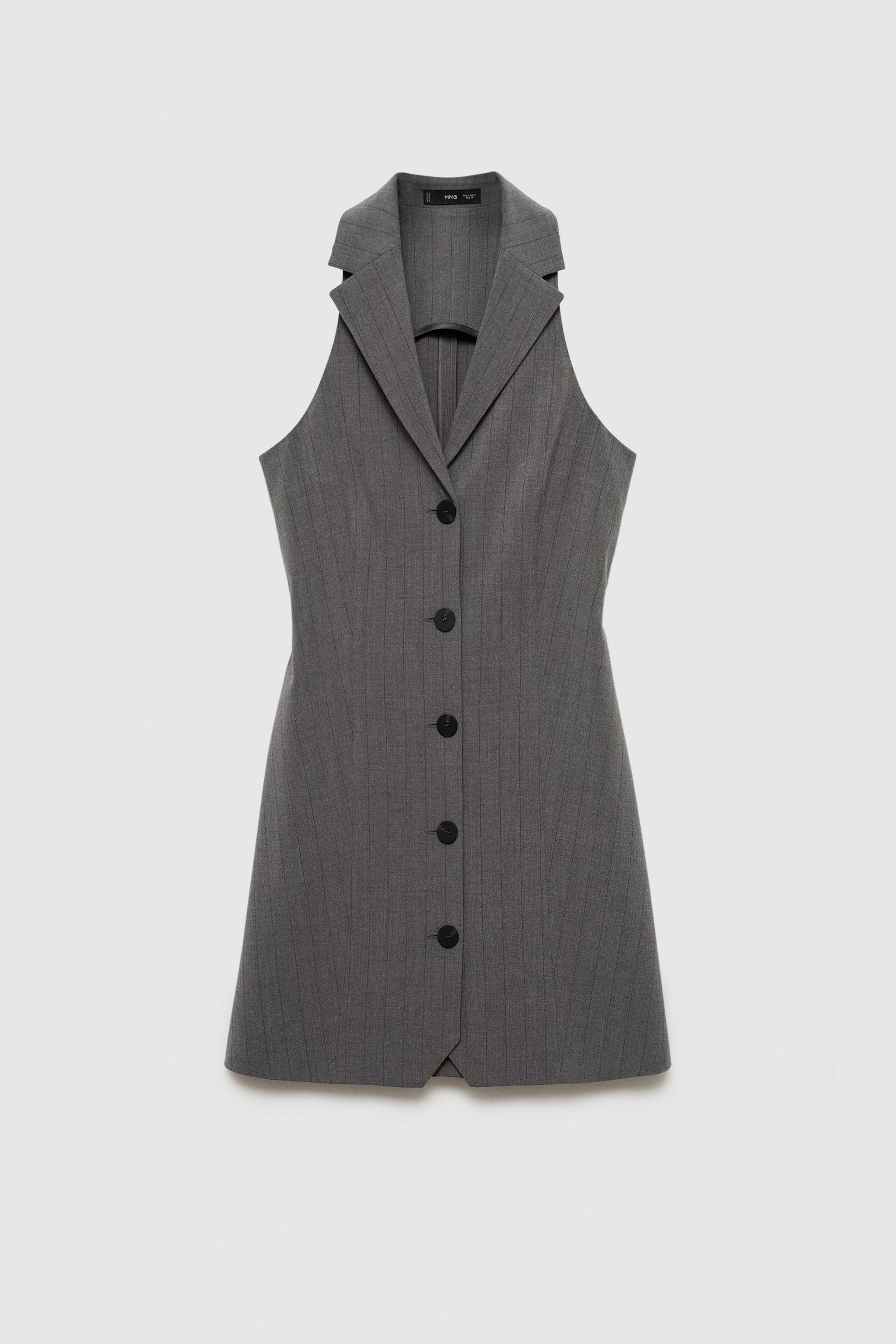 Short dress with lapel - Article without model