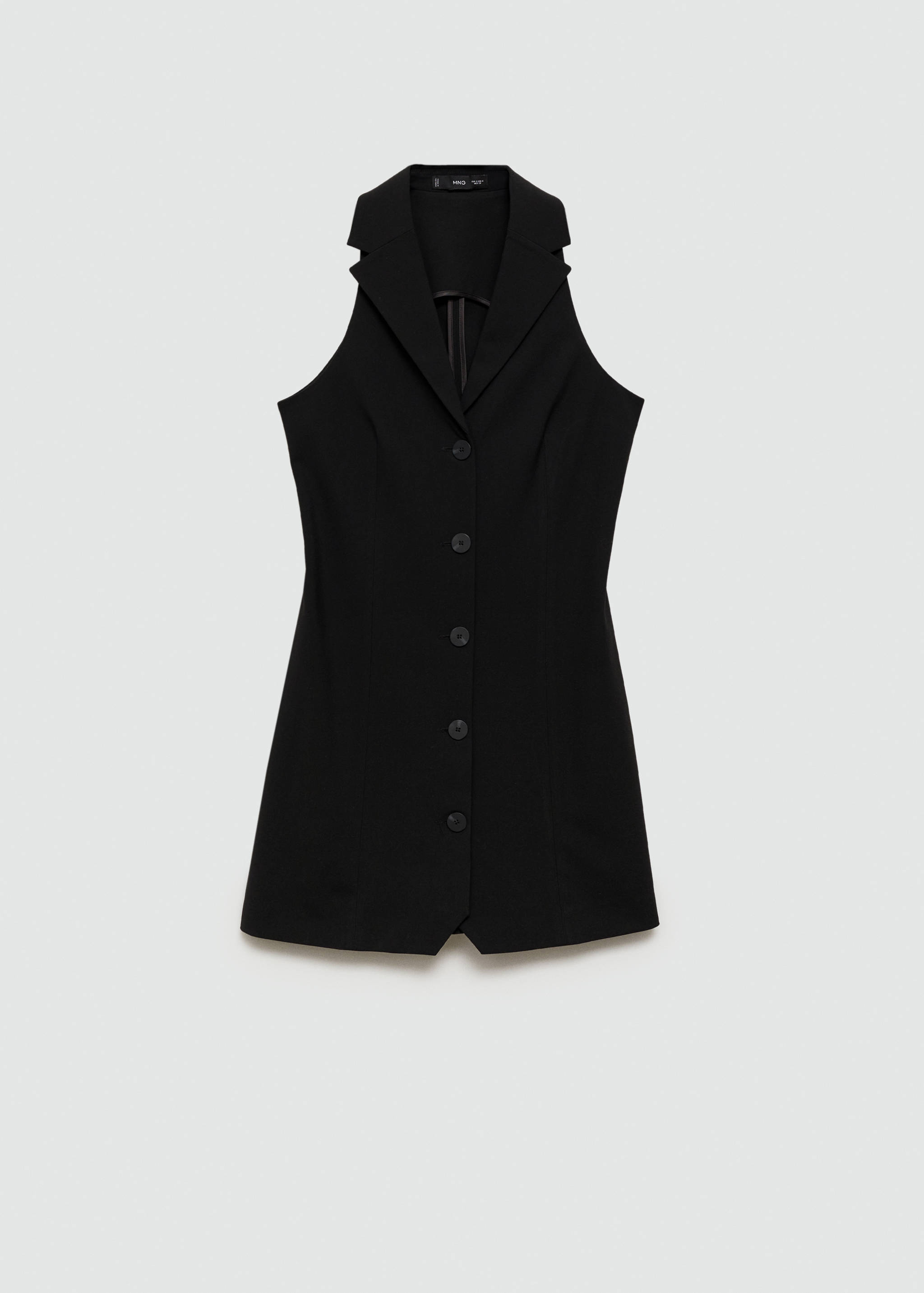 Short dress with lapel - Article without model