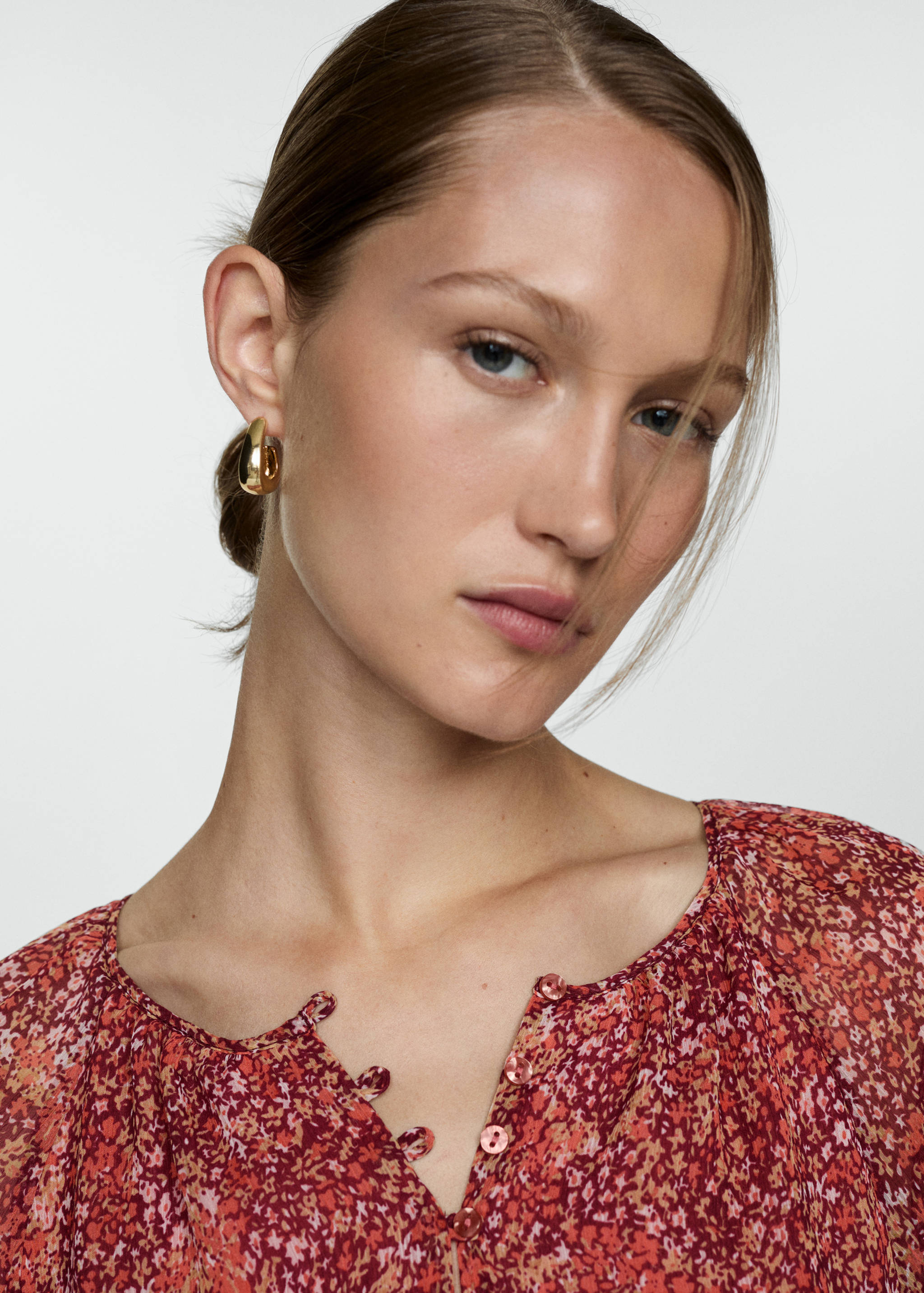 Robe courte en imprimé fleuri - Détail de l'article 1